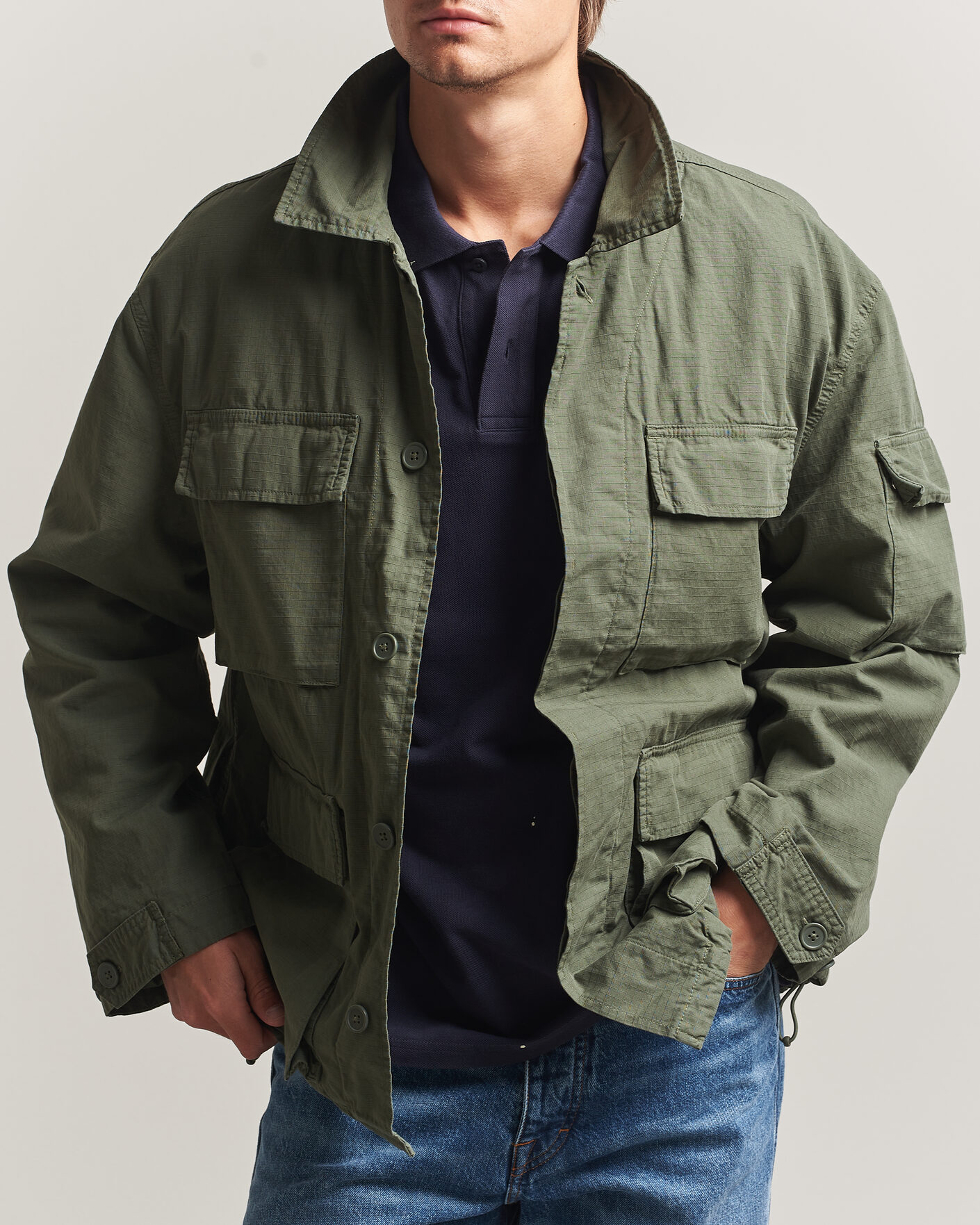 Mies | Takit | Carhartt WIP | Manderson Ripstop Jacket Leaf