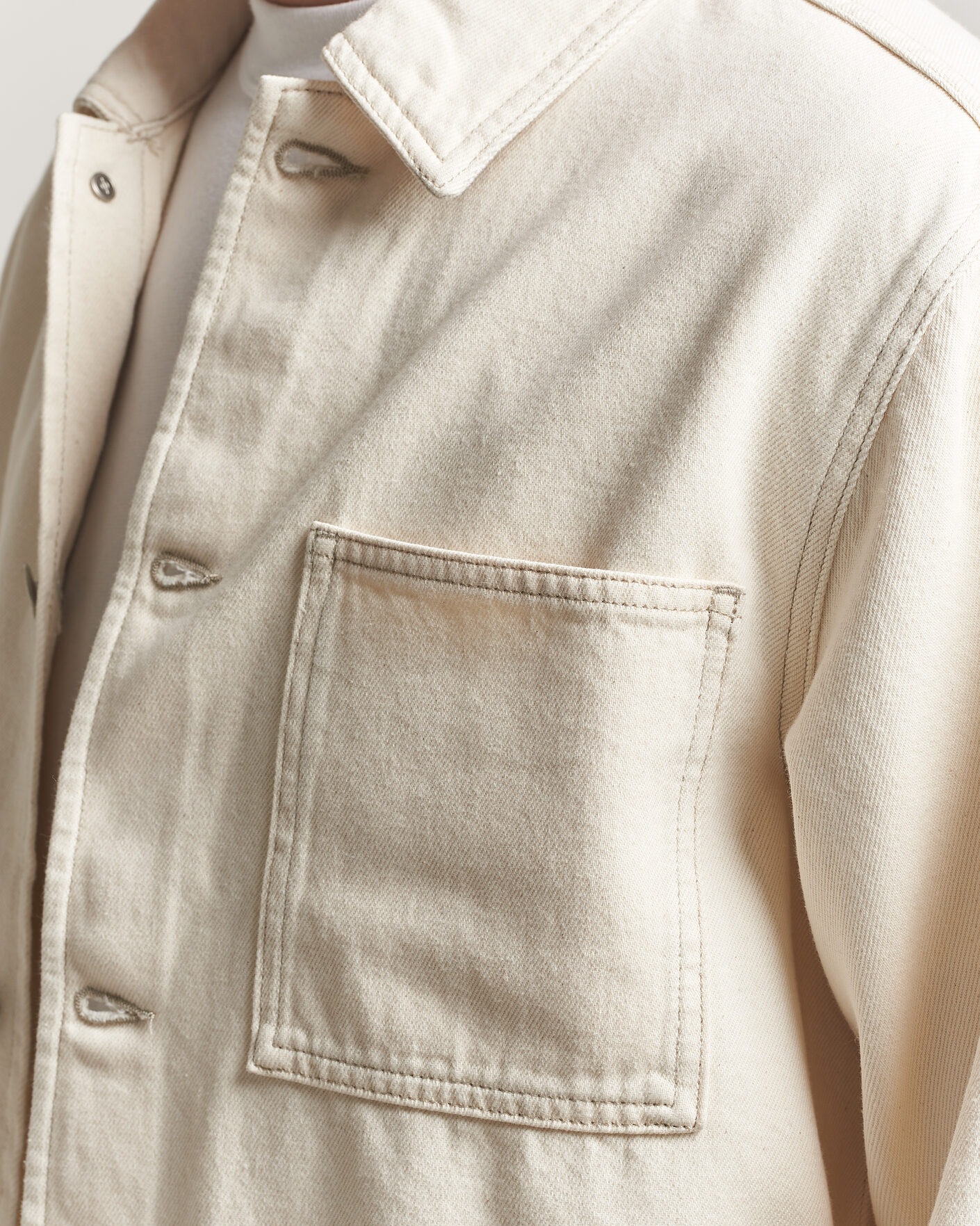 Mies | Kauluspaidat | Samsøe Samsøe | Chore Denim Overshirt Soft Natural