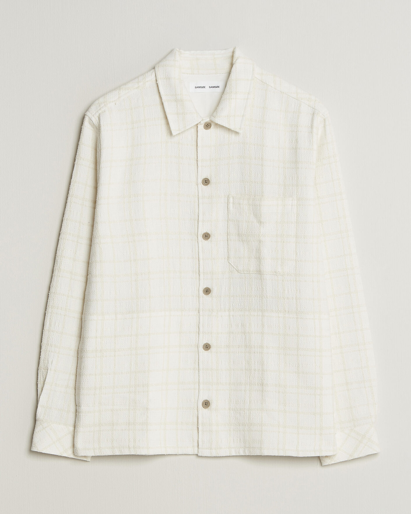 Mies | Kauluspaidat | Samsøe Samsøe | Damon Checked Overshirt Silver Birch