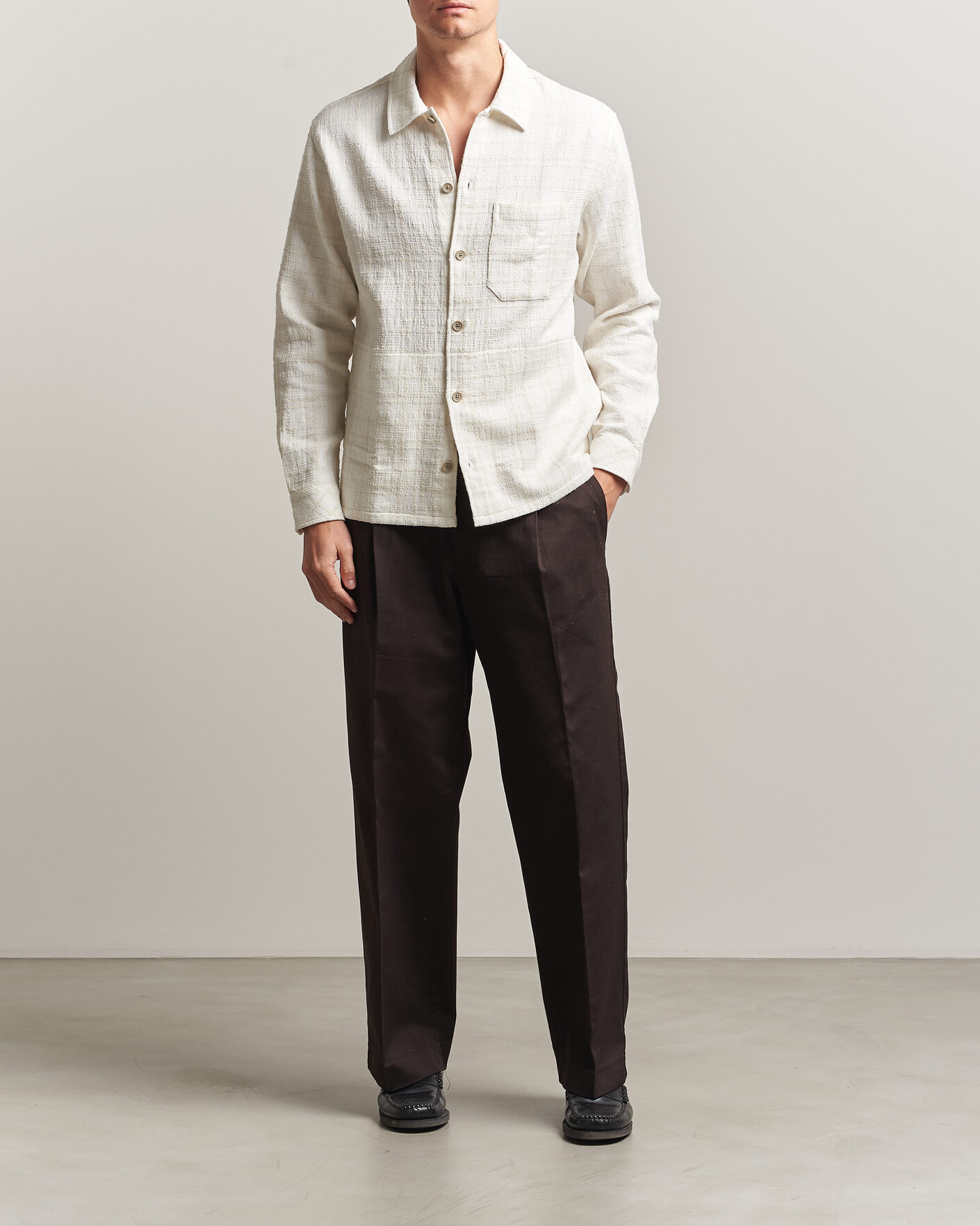 Mies | Kauluspaidat | Samsøe Samsøe | Damon Checked Overshirt Silver Birch
