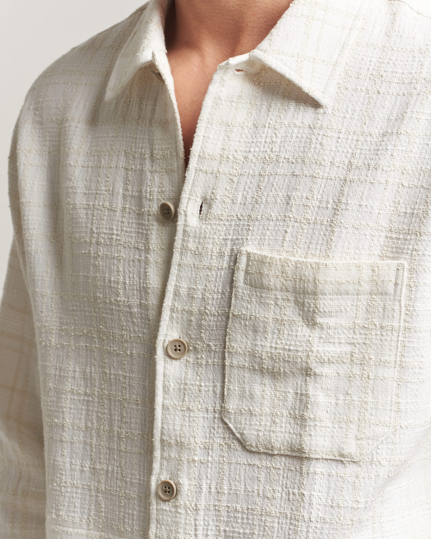 Mies | Kauluspaidat | Samsøe Samsøe | Damon Checked Overshirt Silver Birch