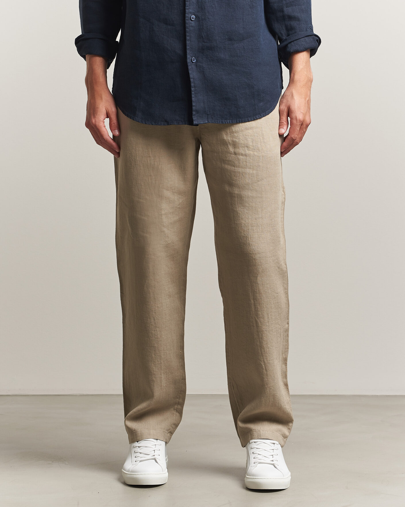 Mies | Housut | Samsøe Samsøe | Jabari Linen Drawstring Trousers Aluminum