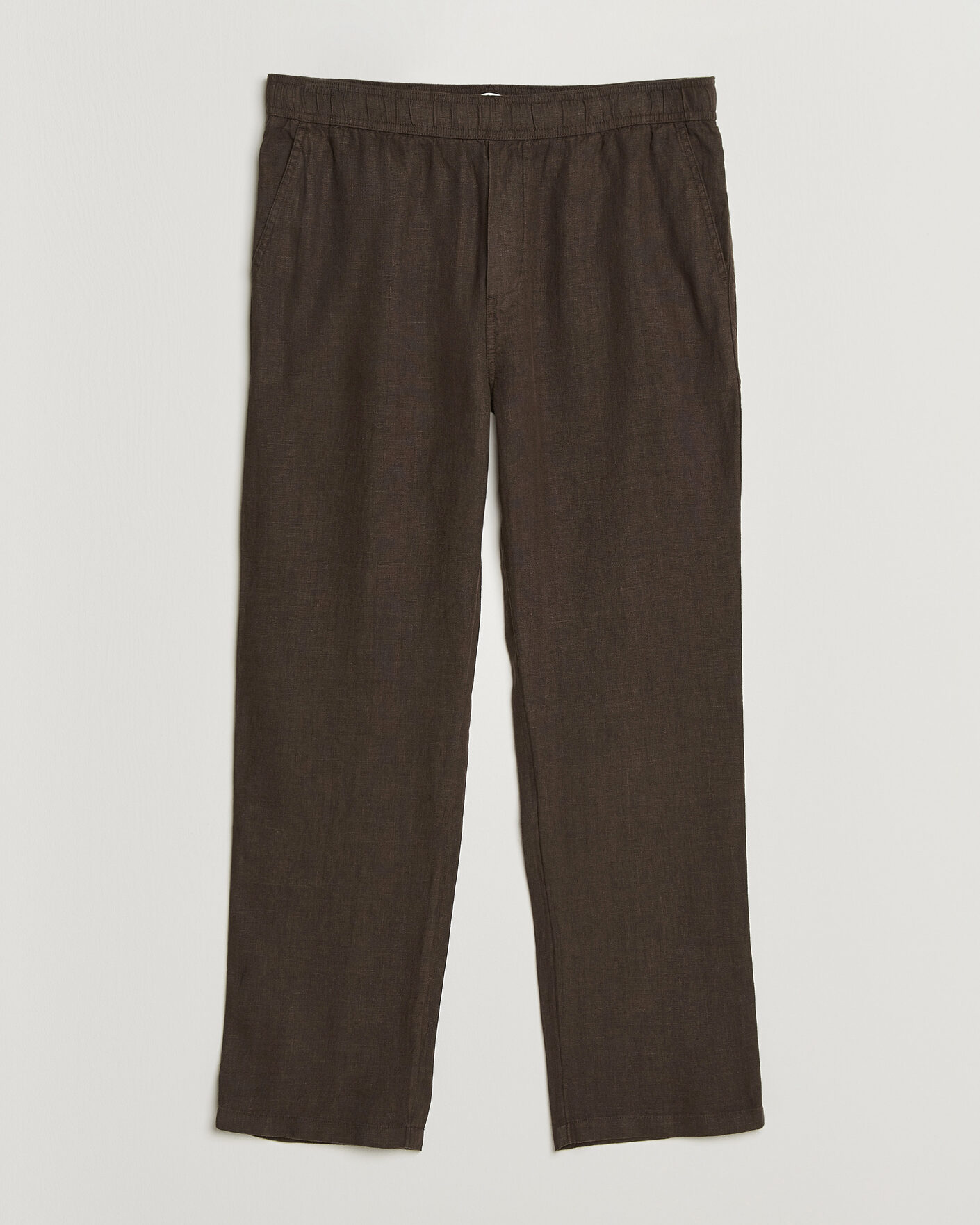 Mies | Housut | Samsøe Samsøe | Jabari Linen Drawstring Trousers Turkish Coffee