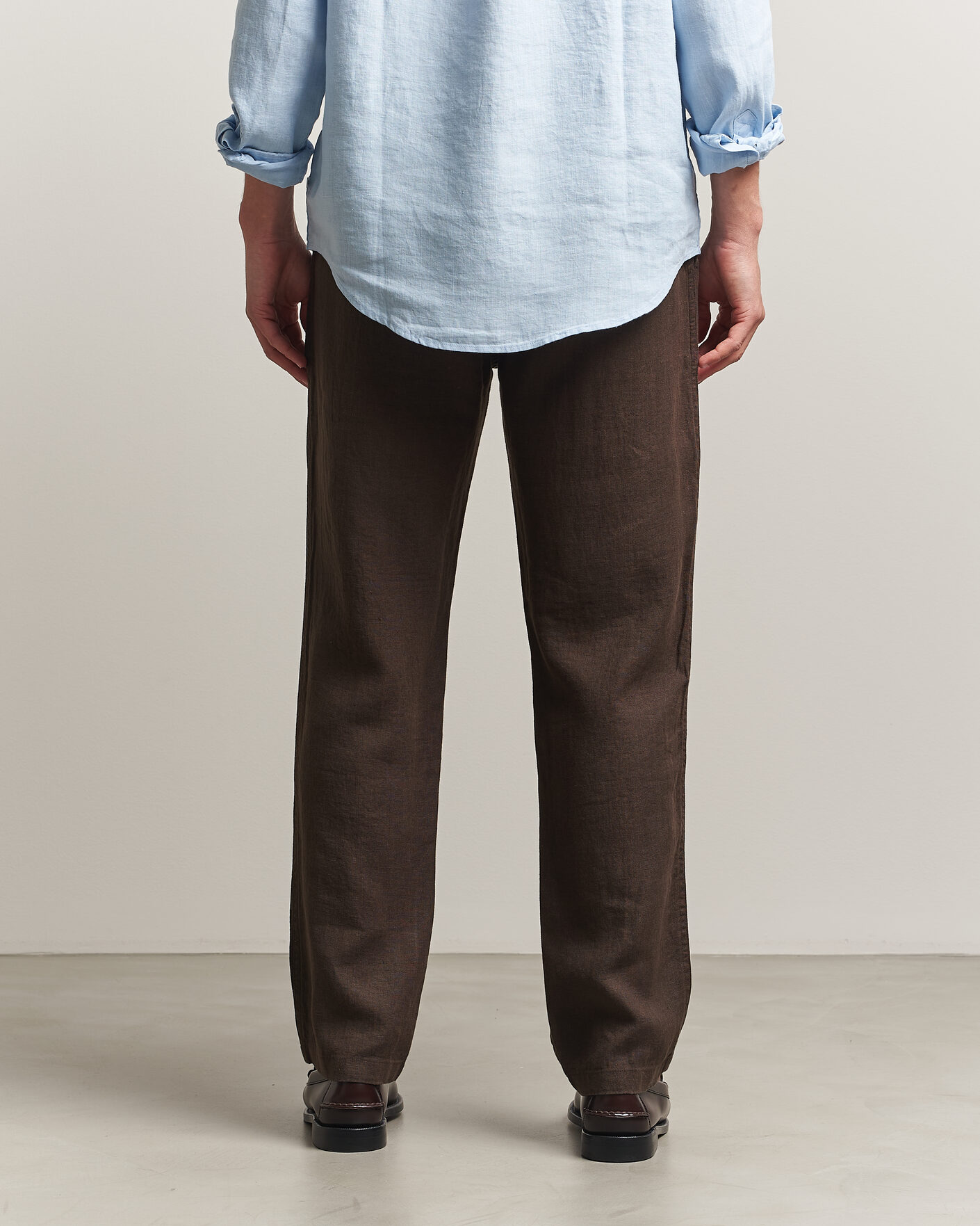 Mies | Housut | Samsøe Samsøe | Jabari Linen Drawstring Trousers Turkish Coffee