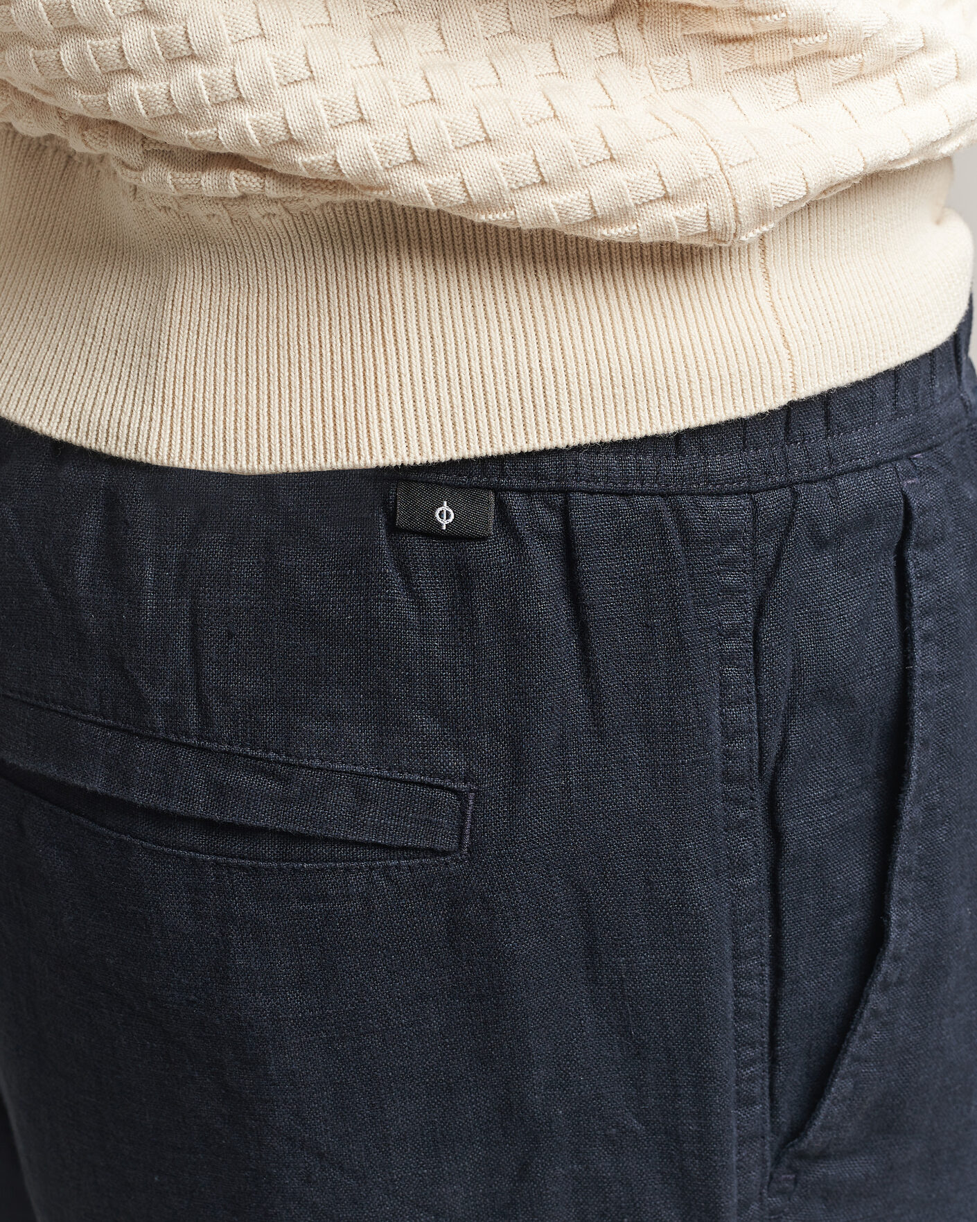 Mies | Housut | Samsøe Samsøe | Jabari Linen Drawstring Trousers Salute Navy