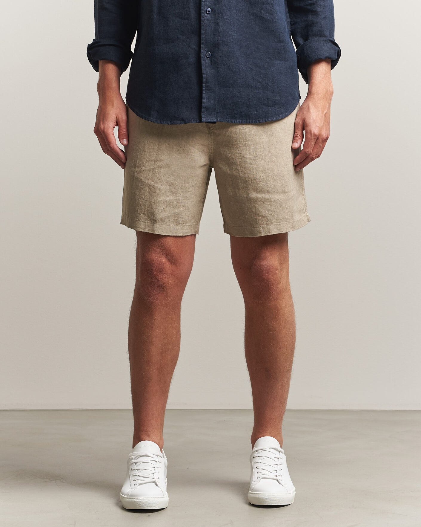 Mies | Shortsit | Samsøe Samsøe | Jabari Linen Drawstring Shorts Aluminum