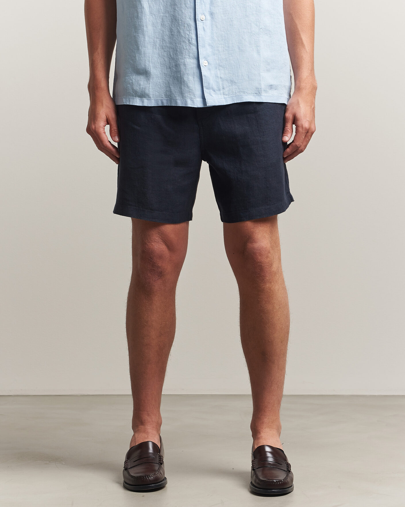 Mies | Shortsit | Samsøe Samsøe | Jabari Linen Drawstring Shorts Salute Navy