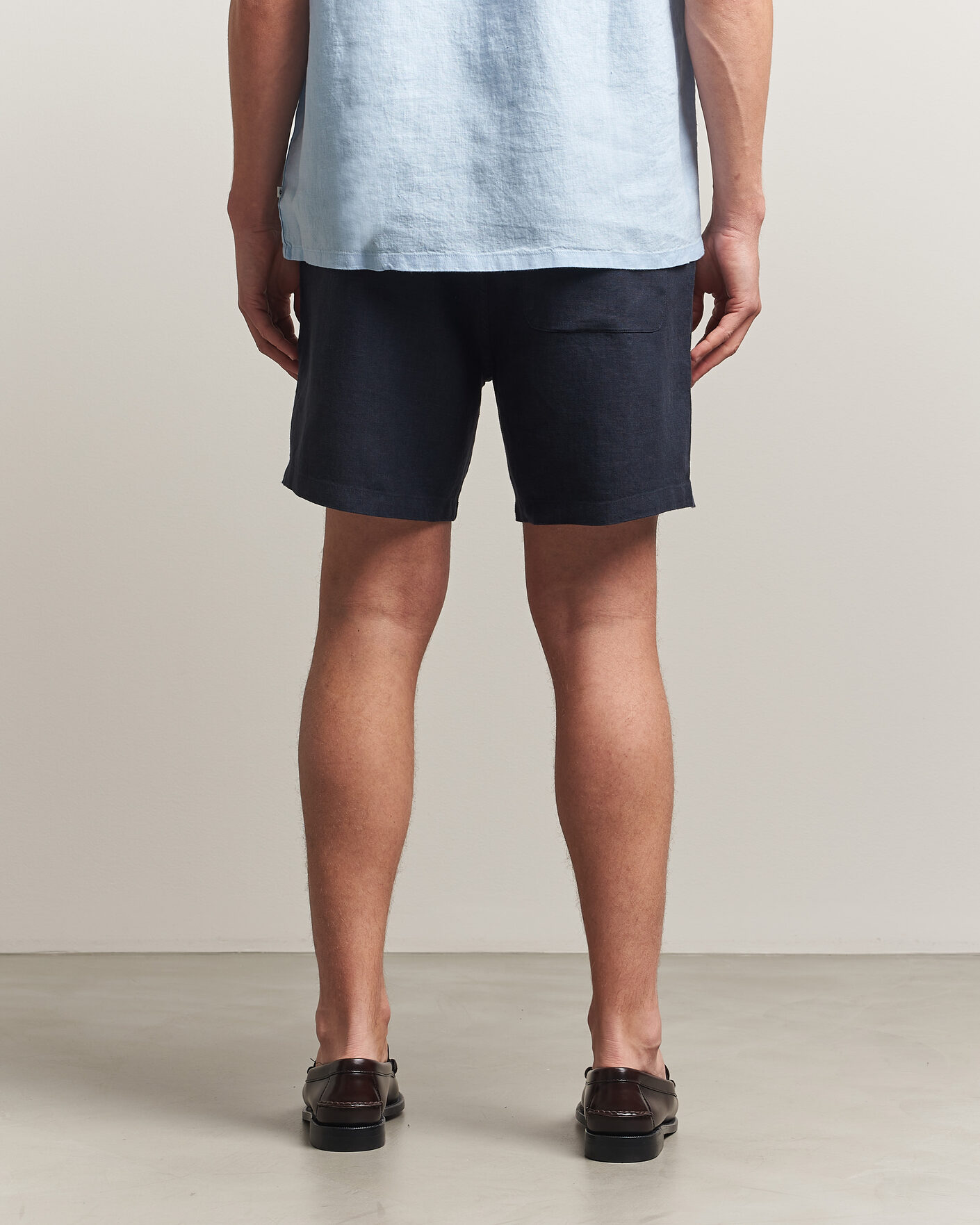 Mies | Shortsit | Samsøe Samsøe | Jabari Linen Drawstring Shorts Salute Navy