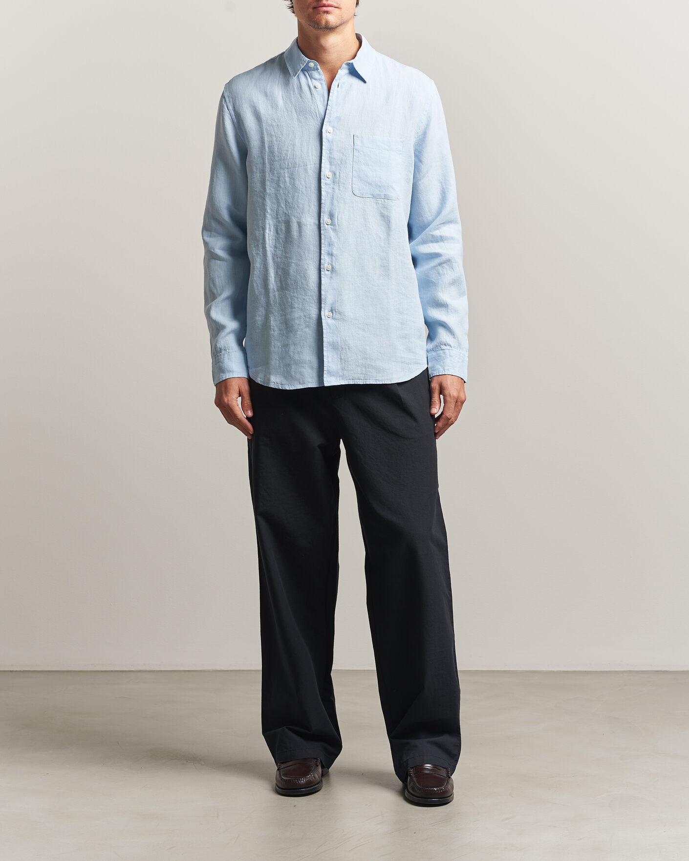 Mies | Kauluspaidat | Samsøe Samsøe | Liam Linen Shirt Windsurfer