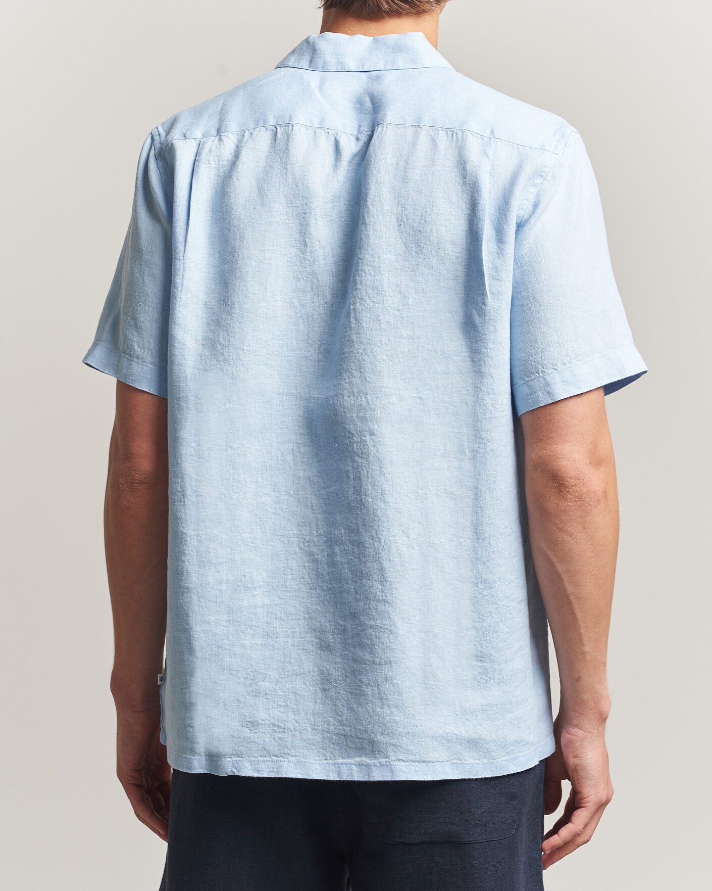 Mies | Kauluspaidat | Samsøe Samsøe | Avan Linen Short Sleeve Shirt Windsurfer