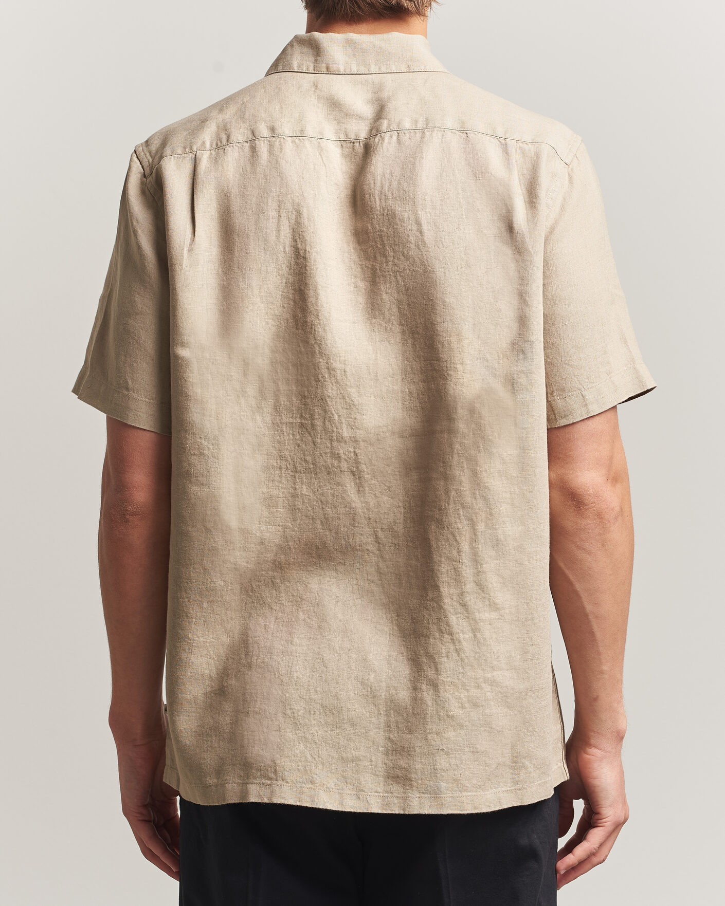 Mies | Kauluspaidat | Samsøe Samsøe | Avan Linen Short Sleeve Shirt Aluminum
