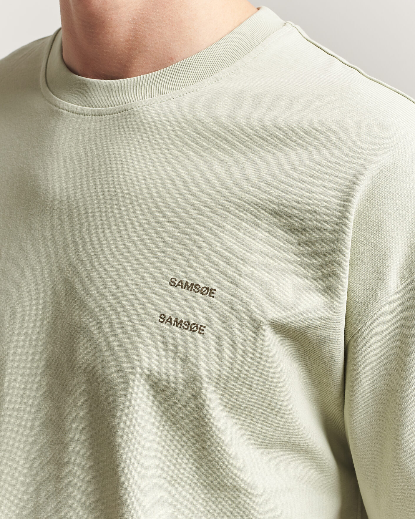 Mies | T-paidat | Samsøe Samsøe | Joel Organic Cotton T-Shirt Desert Sage