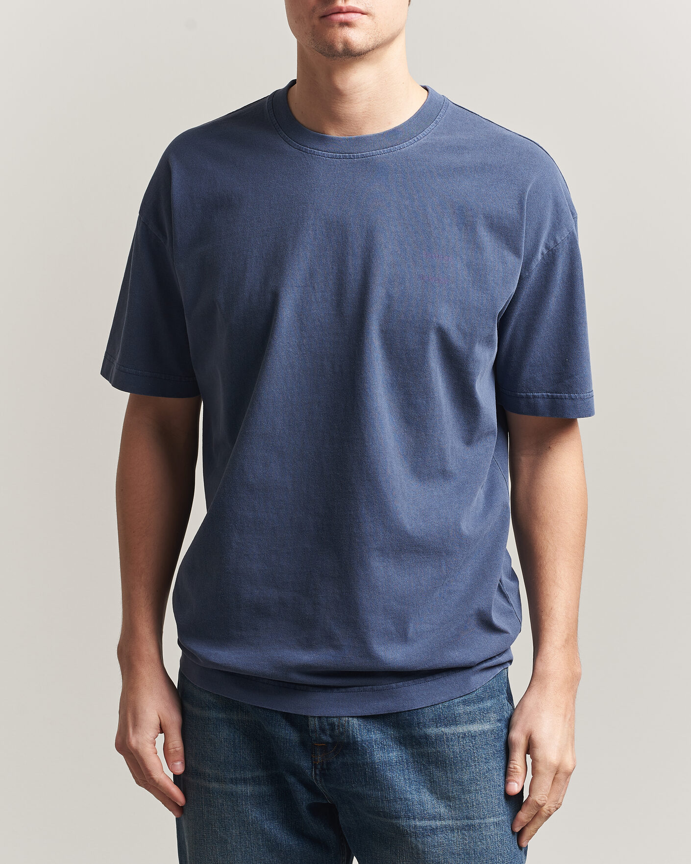Mies | T-paidat | Samsøe Samsøe | Joel Organic Washed Cotton T-Shirt Salute Navy