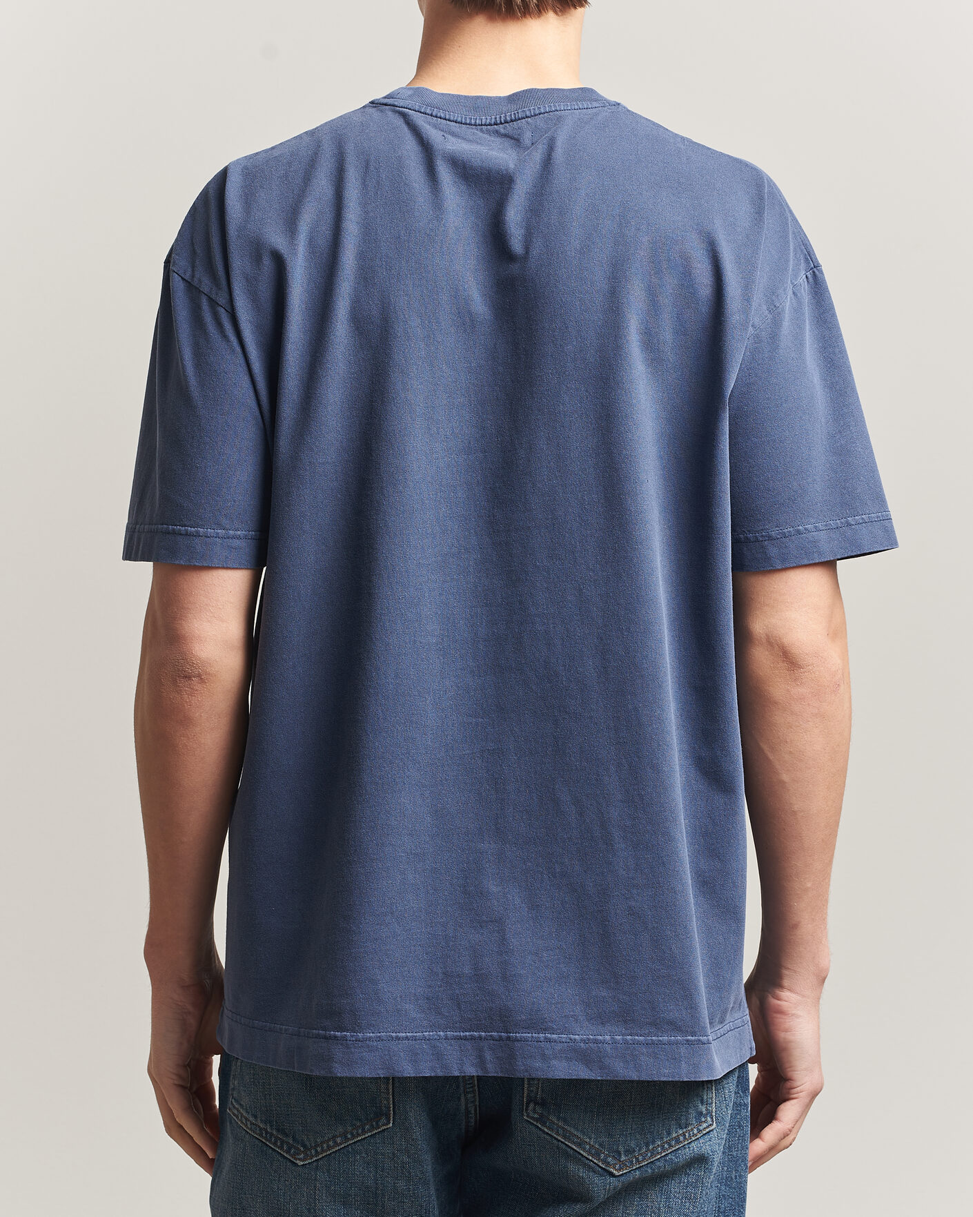 Mies | T-paidat | Samsøe Samsøe | Joel Organic Washed Cotton T-Shirt Salute Navy