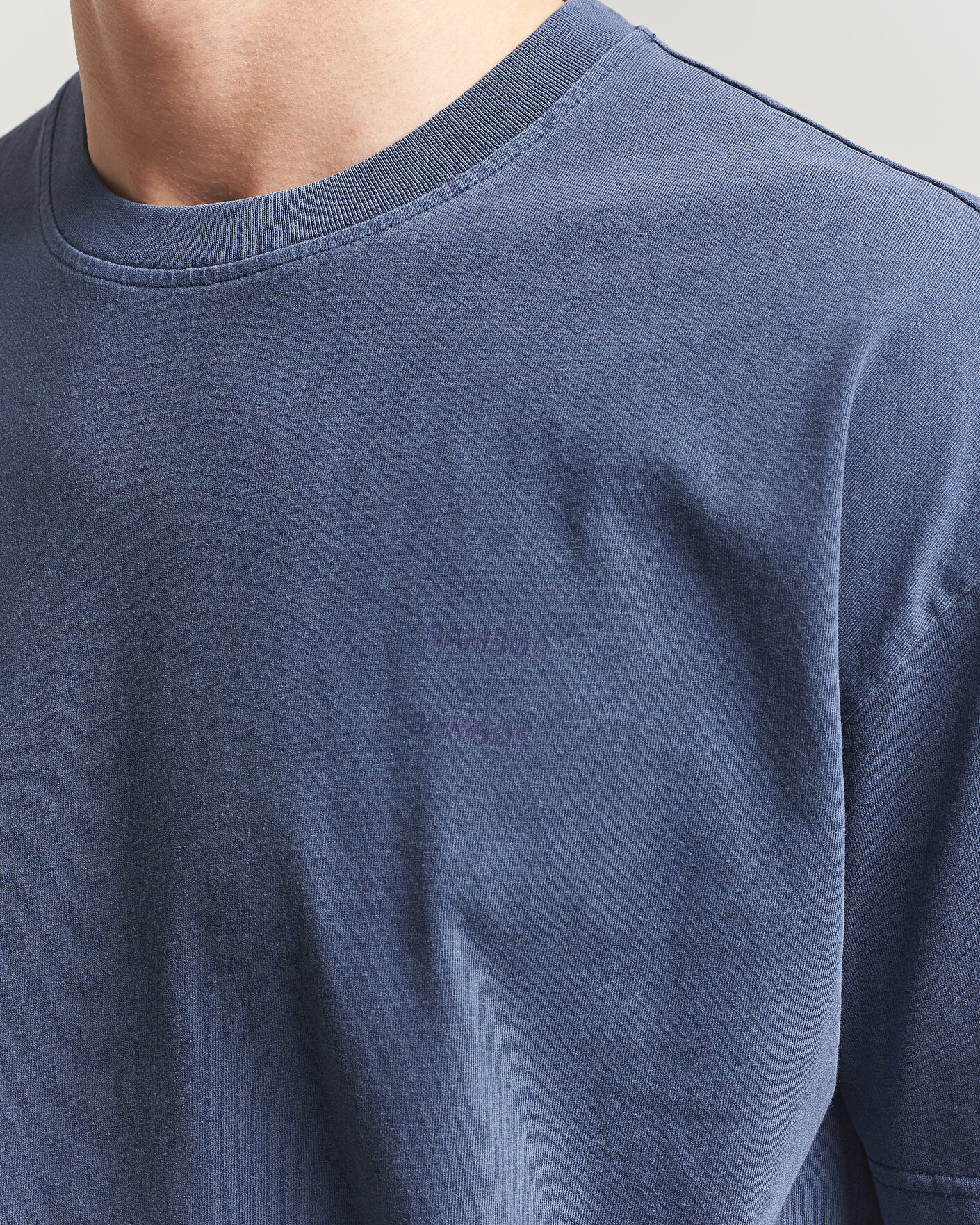 Mies | T-paidat | Samsøe Samsøe | Joel Organic Washed Cotton T-Shirt Salute Navy