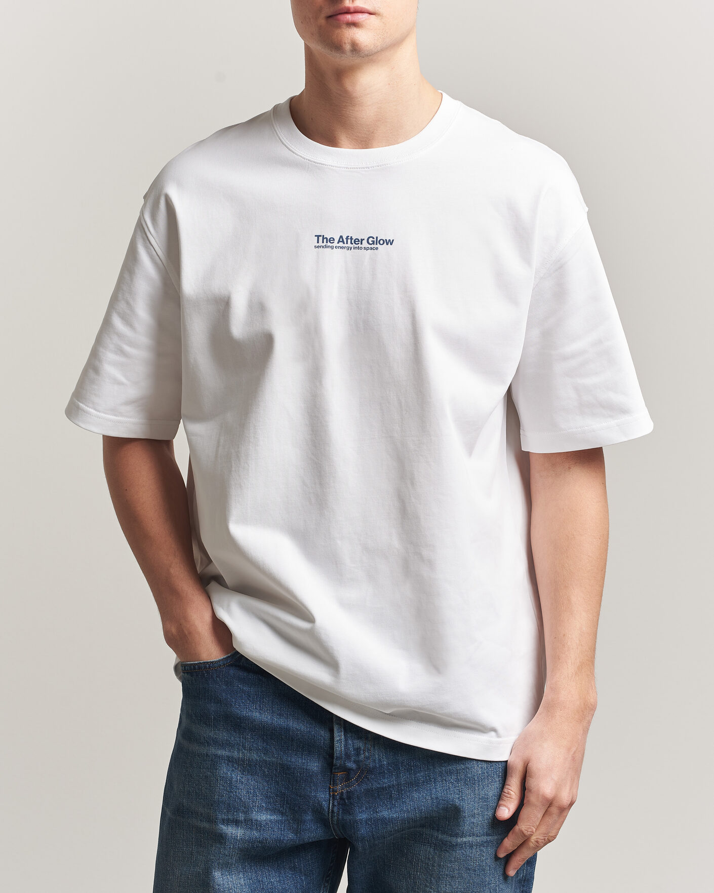 Mies | T-paidat | Samsøe Samsøe | Uni Printed T-shirt White