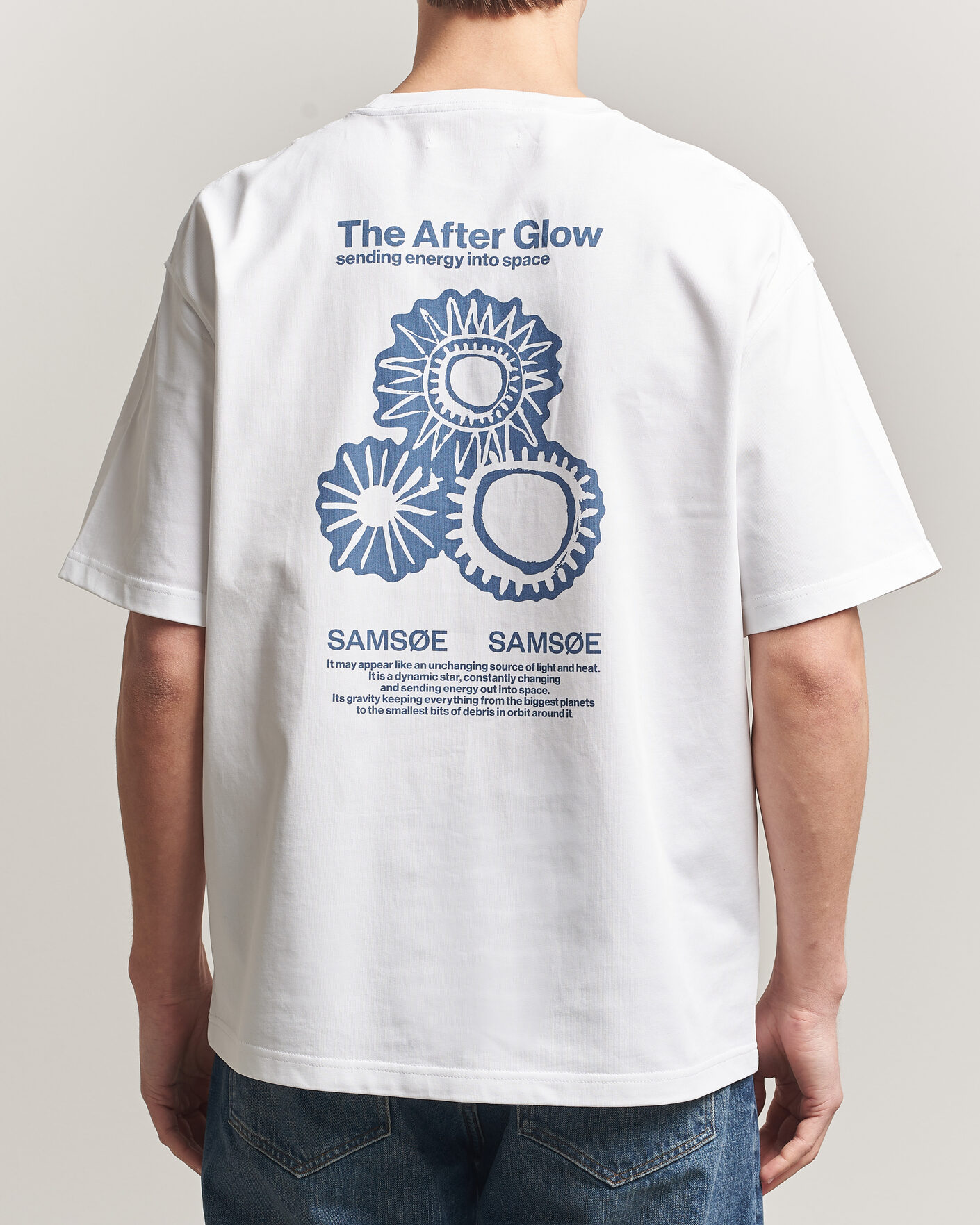 Mies | T-paidat | Samsøe Samsøe | Uni Printed T-shirt White