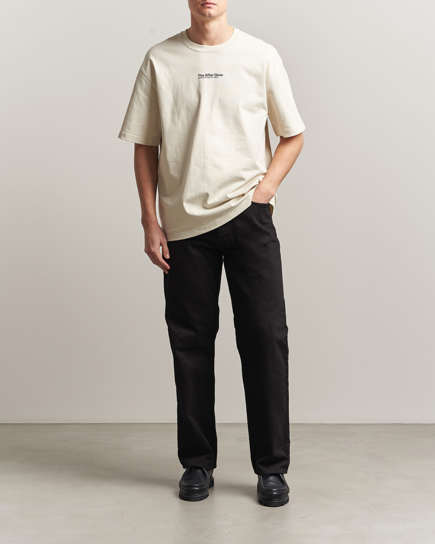 Mies | T-paidat | Samsøe Samsøe | Uni Printed T-shirt Beige