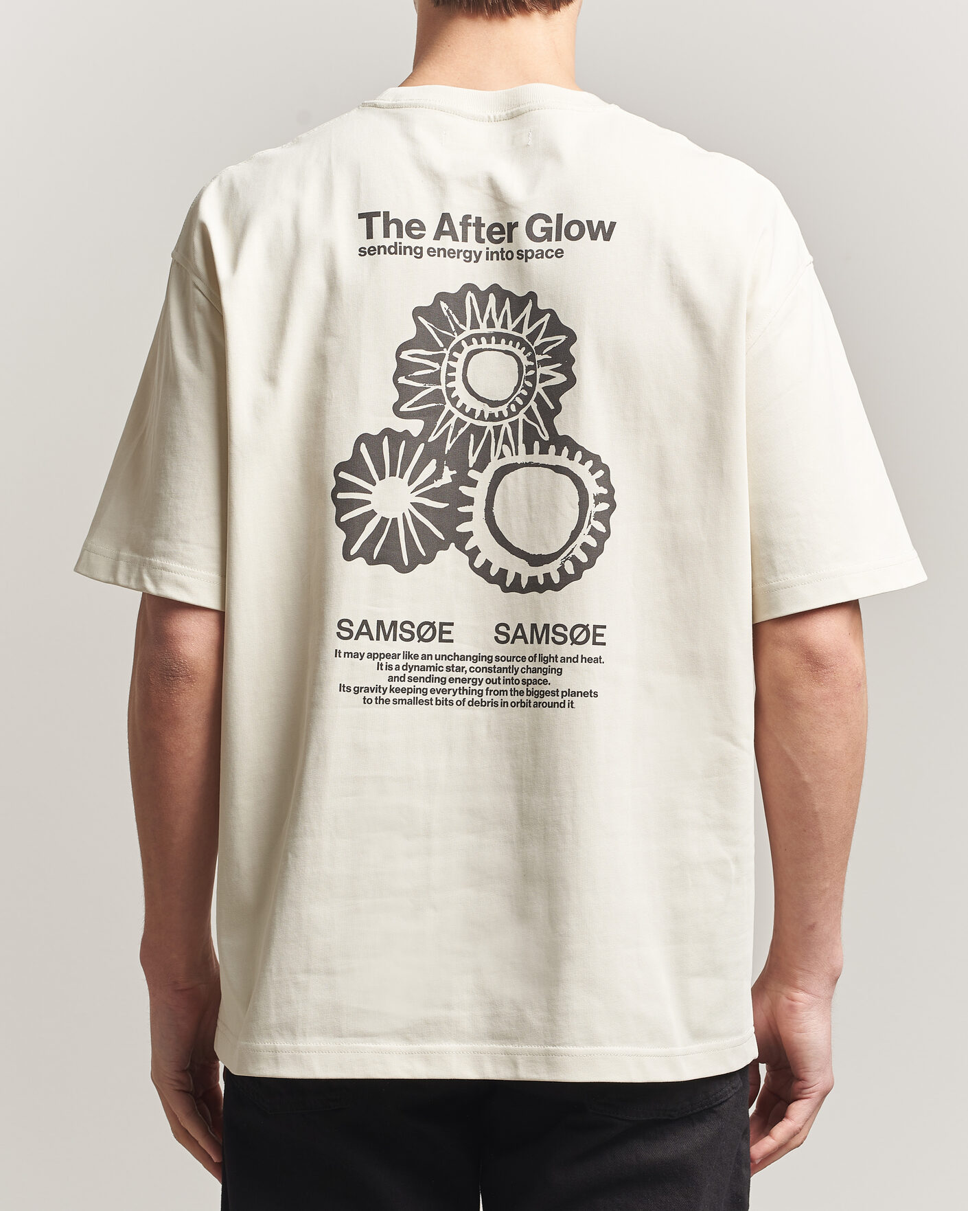 Mies | T-paidat | Samsøe Samsøe | Uni Printed T-shirt Beige