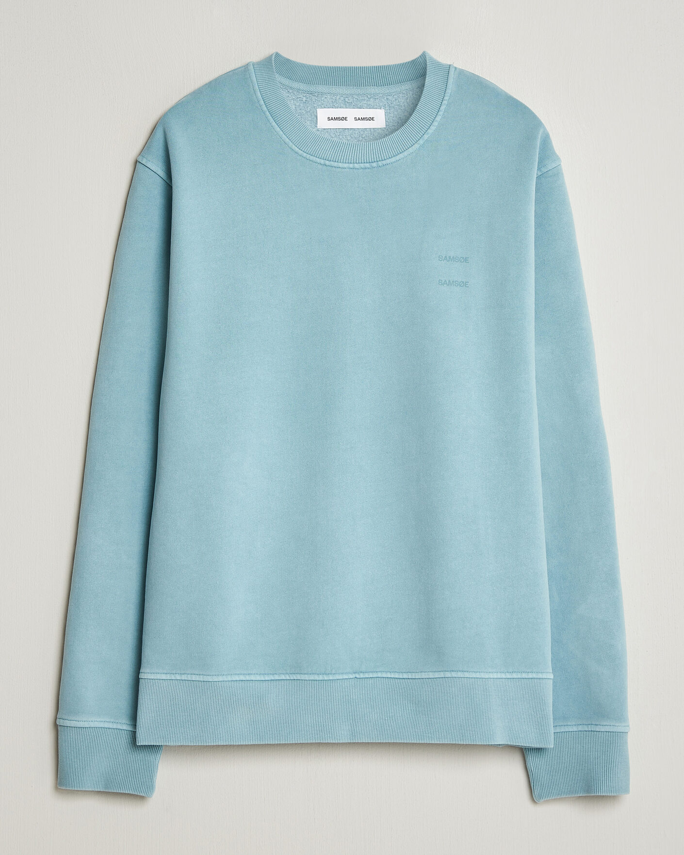 Mies | Puserot | Samsøe Samsøe | Joel Organic Washed Cotton Sweatshirt Tourmaline