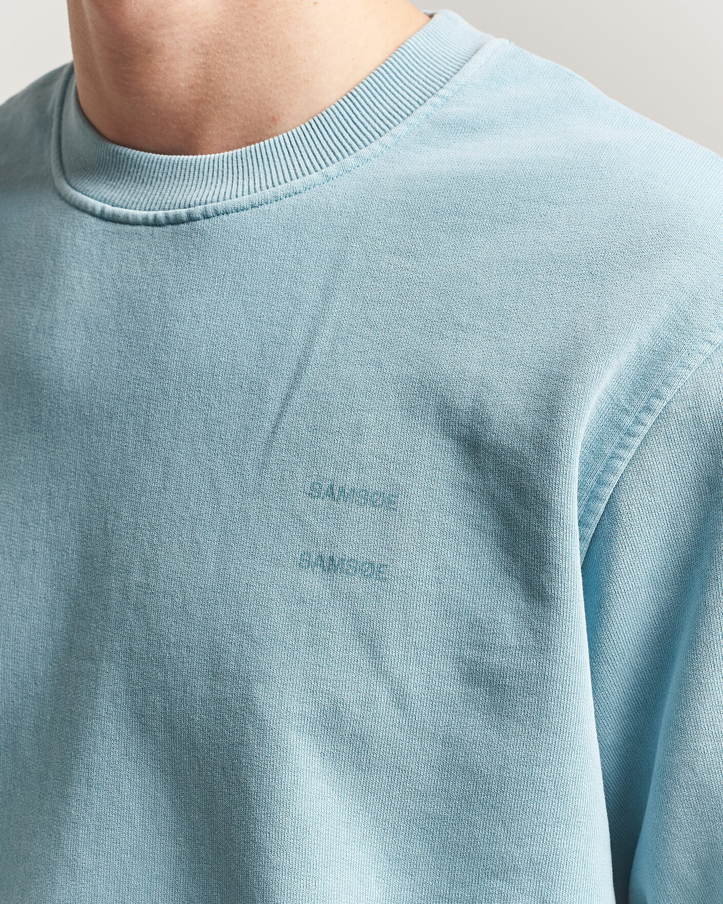 Mies | Puserot | Samsøe Samsøe | Joel Organic Washed Cotton Sweatshirt Tourmaline