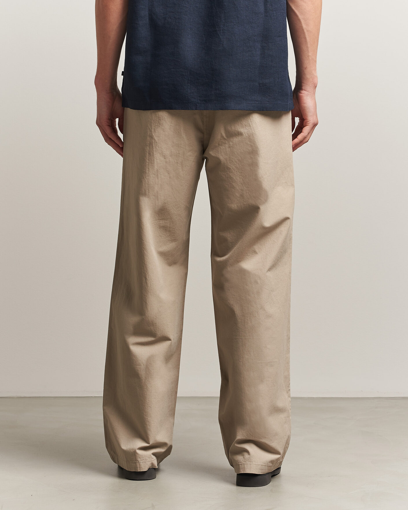 Mies | Housut | Samsøe Samsøe | Valentin Cotton/Linen Pleated Trousers Aluminum