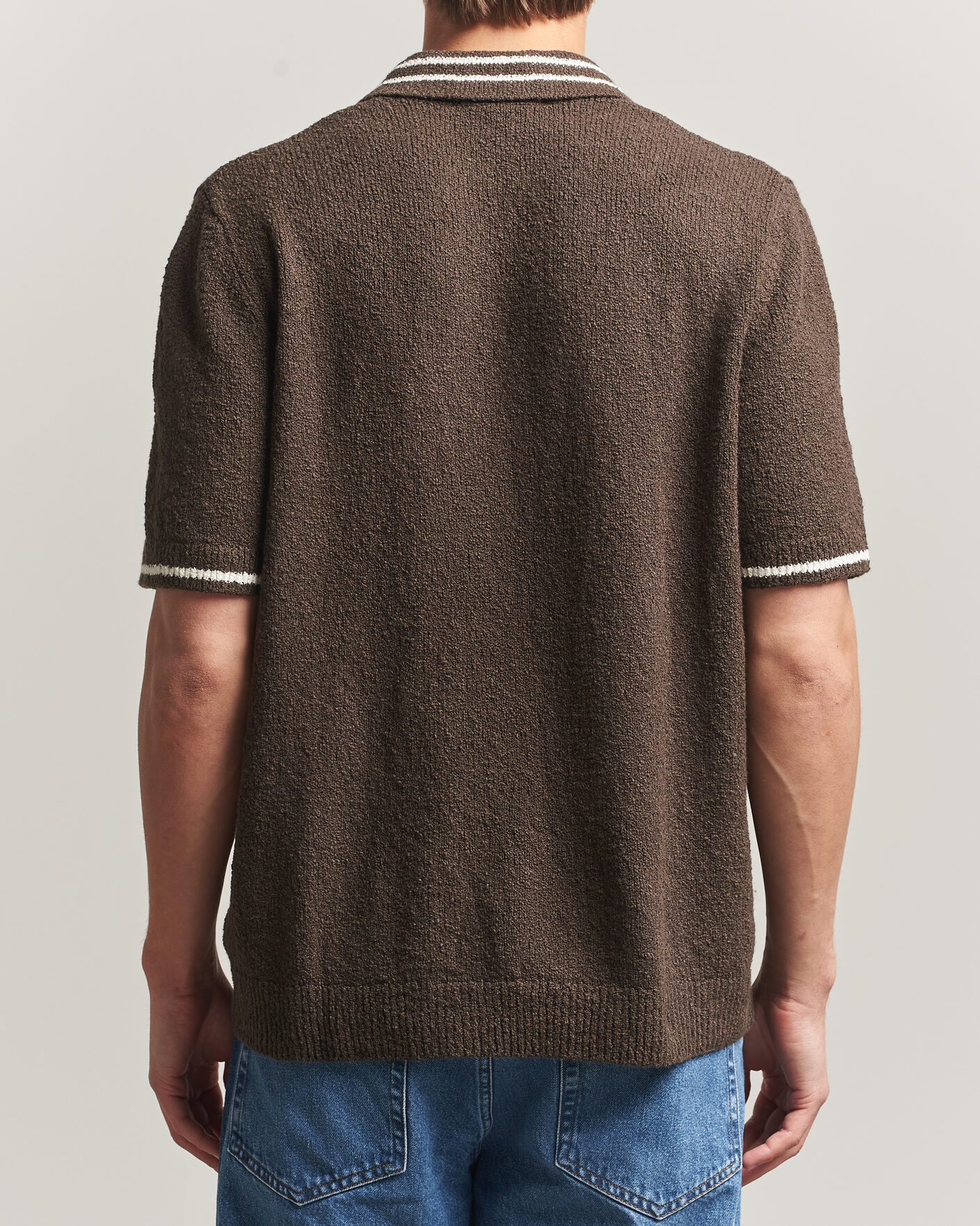 Mies | Pikeet | Samsøe Samsøe | Pedro Knitted Polo Turkish Coffee