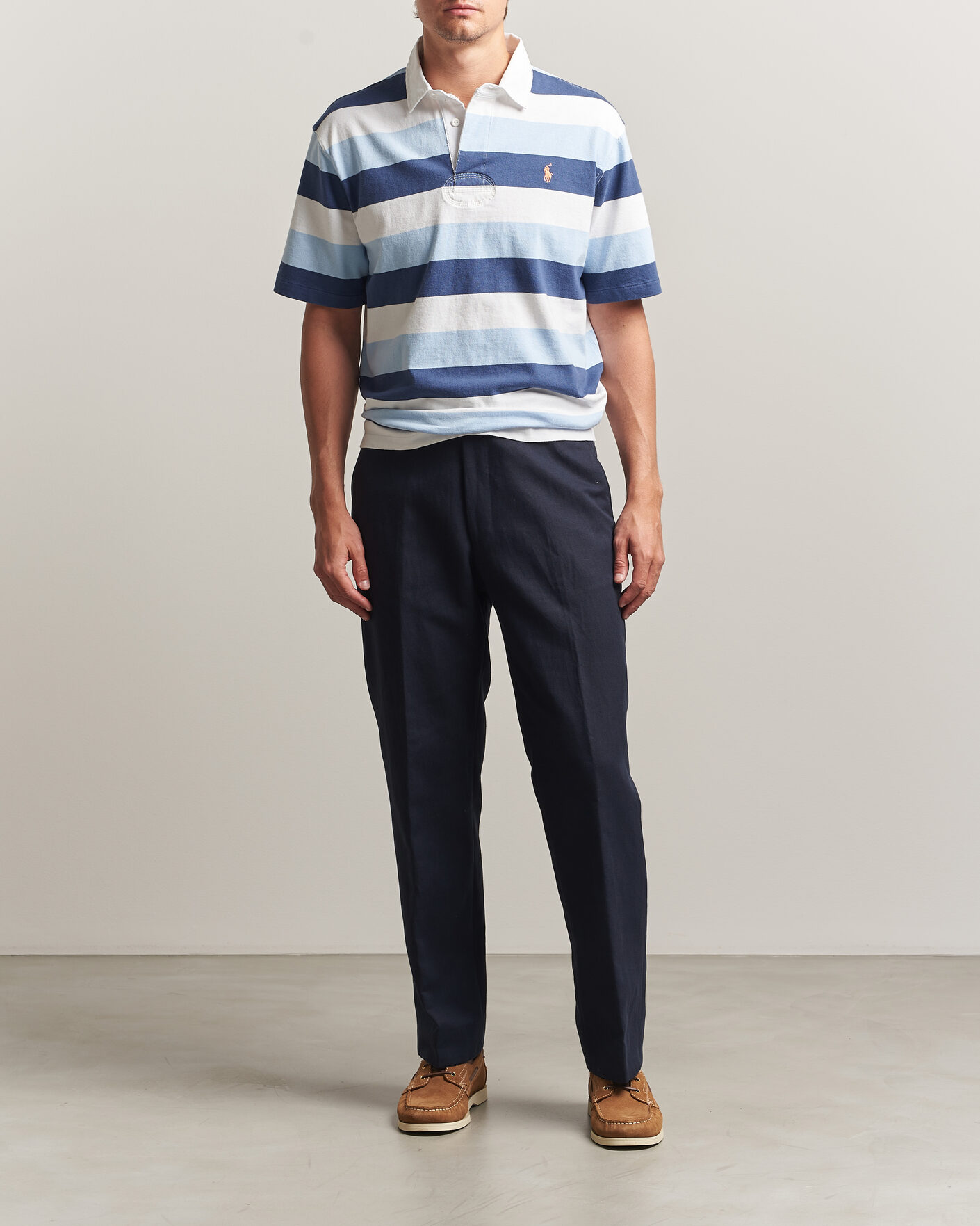 Mies | Pikeet | Polo Ralph Lauren | Block Stripe Polo Office Blue