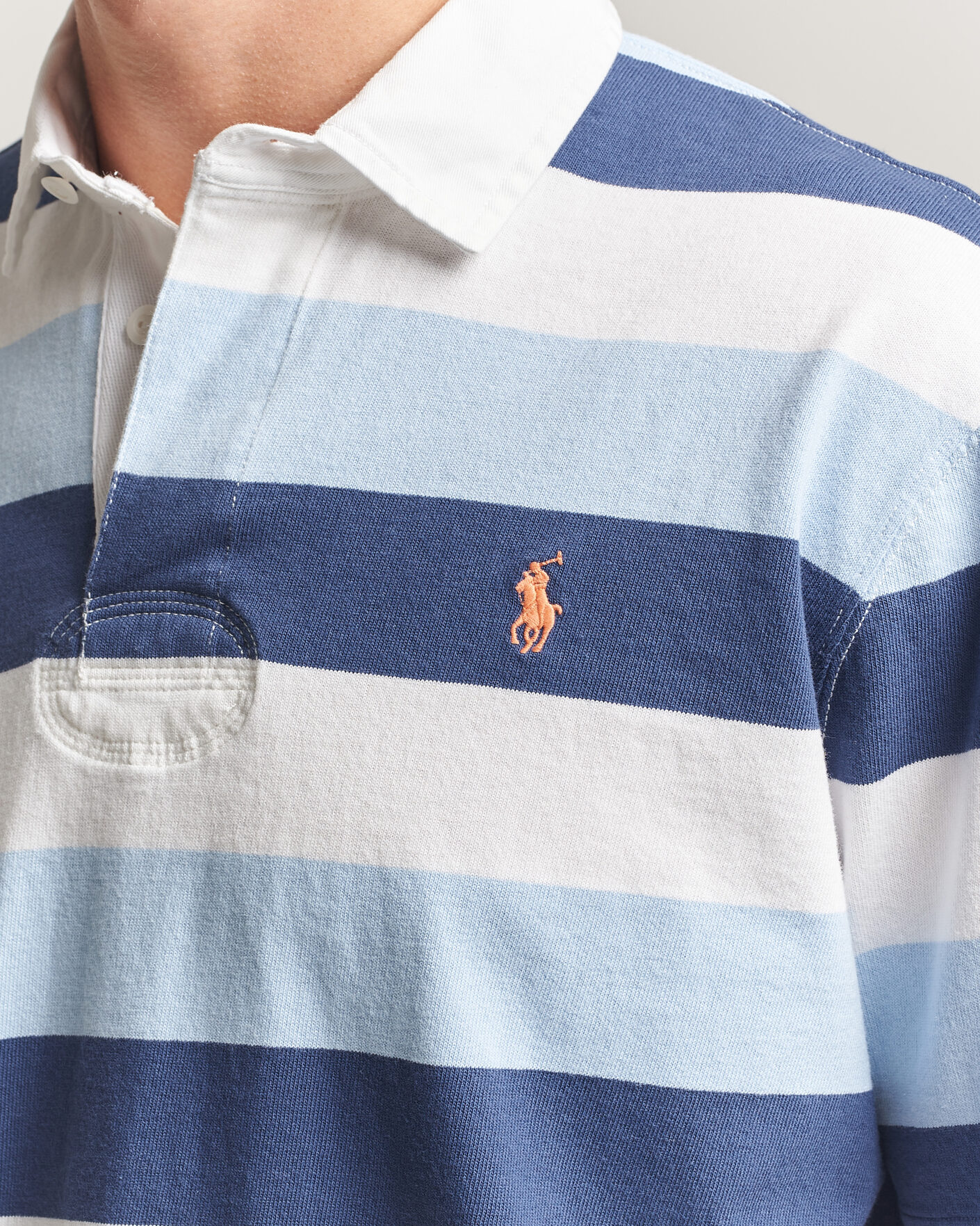 Mies | Pikeet | Polo Ralph Lauren | Block Stripe Polo Office Blue