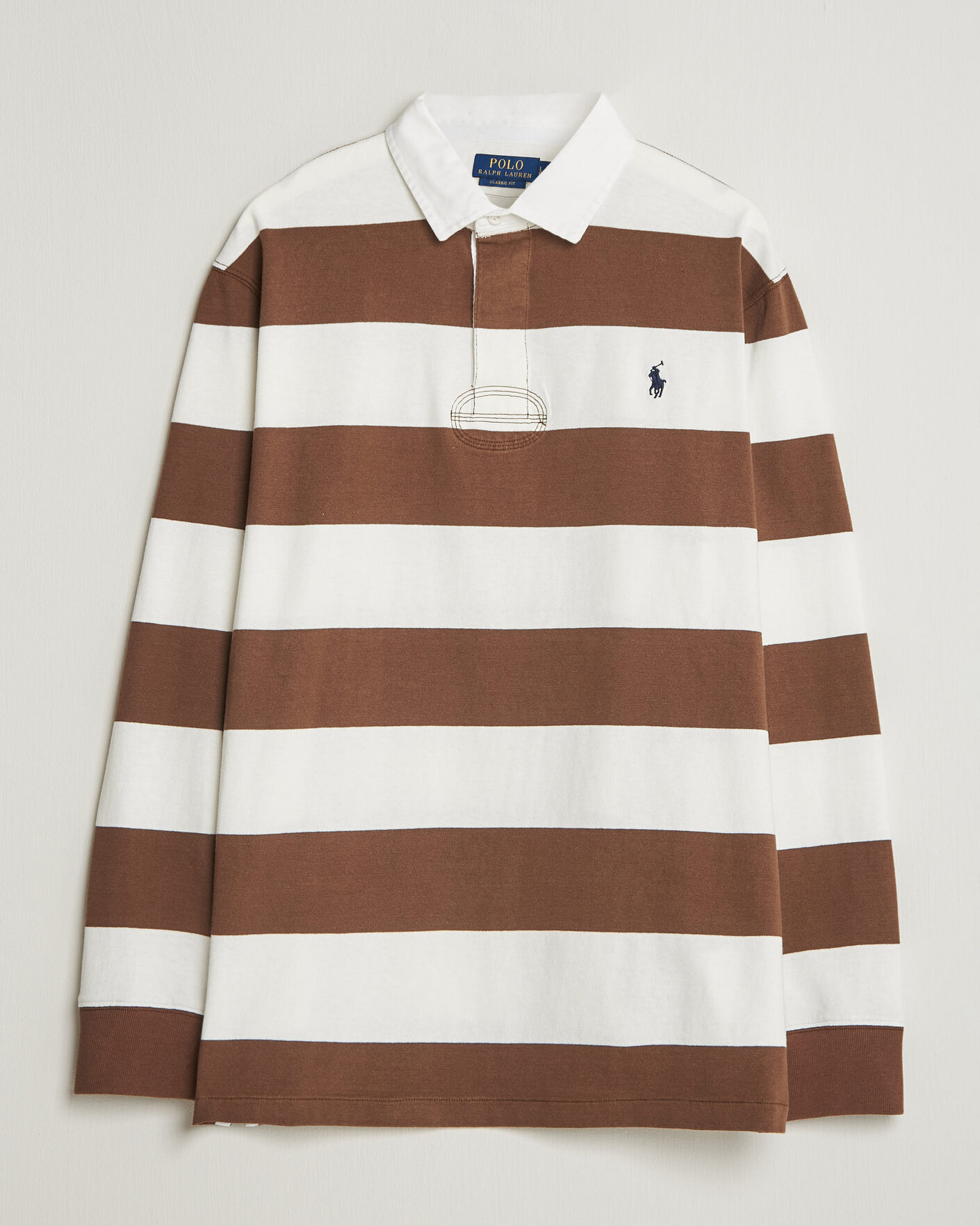 Mies | Puserot | Polo Ralph Lauren | Block Striped Rugby Pale Russet/Trophy Cream