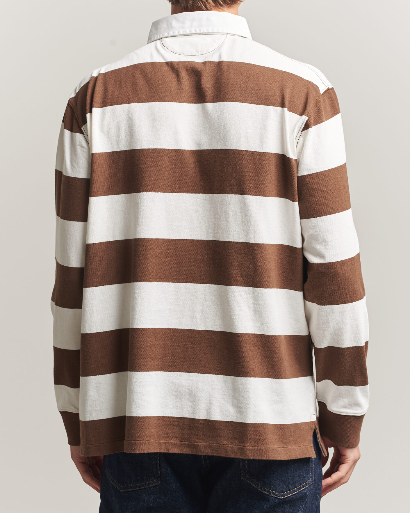 Mies | Puserot | Polo Ralph Lauren | Block Striped Rugby Pale Russet/Trophy Cream