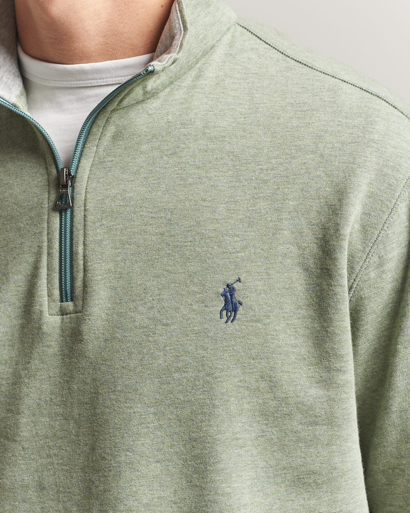 Mies | Puserot | Polo Ralph Lauren | Double Knit Half Zip Greenery Heather