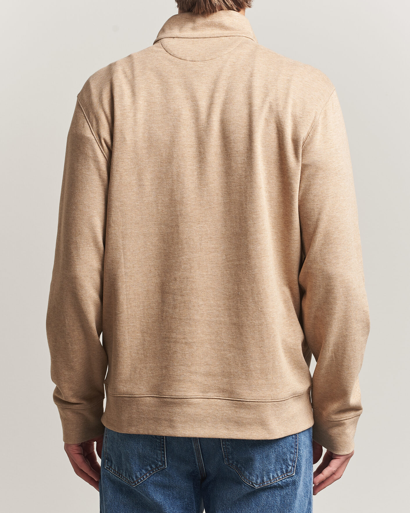 Mies | Puserot | Polo Ralph Lauren | Double Knit Half Zip Warm Brown