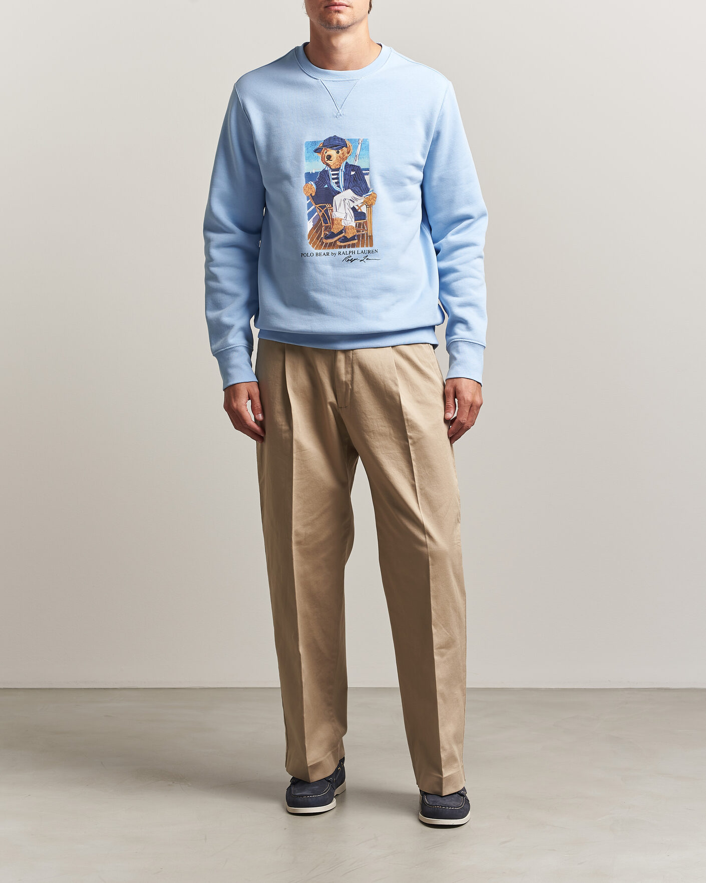 Mies | Puserot | Polo Ralph Lauren | Newport Bear Sweatshirt Office Blue