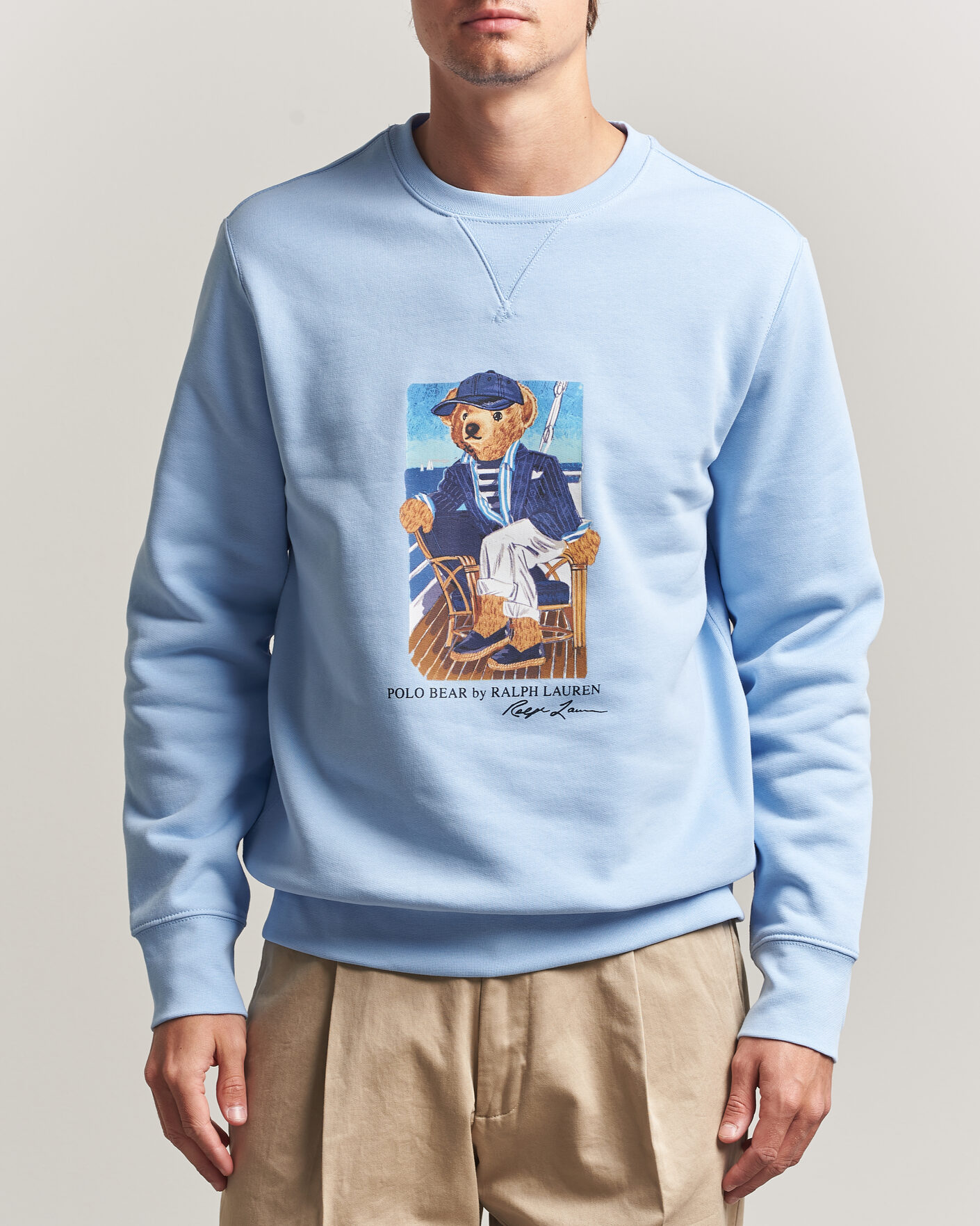 Mies | Puserot | Polo Ralph Lauren | Newport Bear Sweatshirt Office Blue