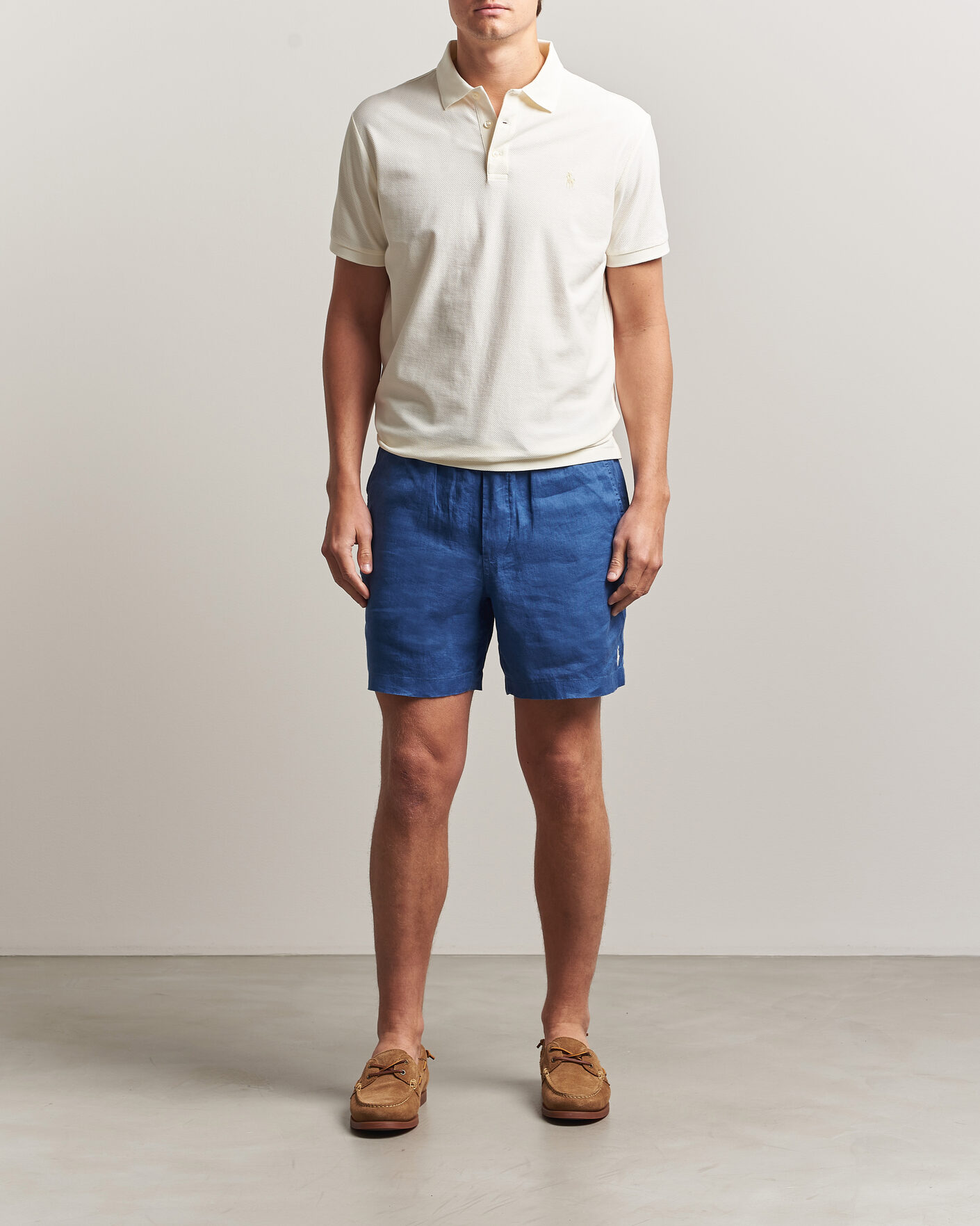 Mies | Pikeet | Polo Ralph Lauren | Honeycomb Texture Polo Pale Cream