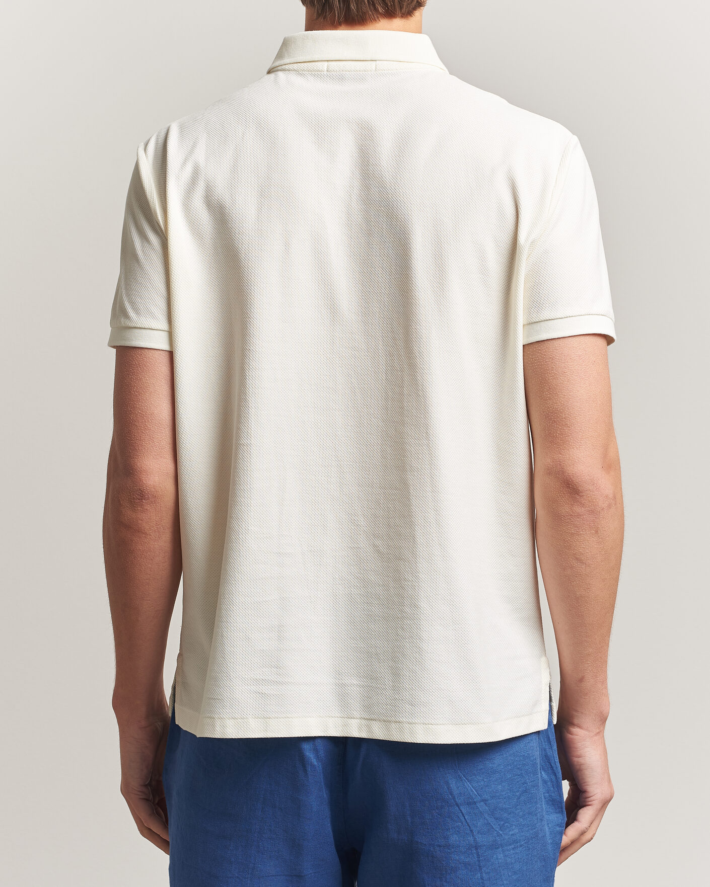 Mies | Pikeet | Polo Ralph Lauren | Honeycomb Texture Polo Pale Cream