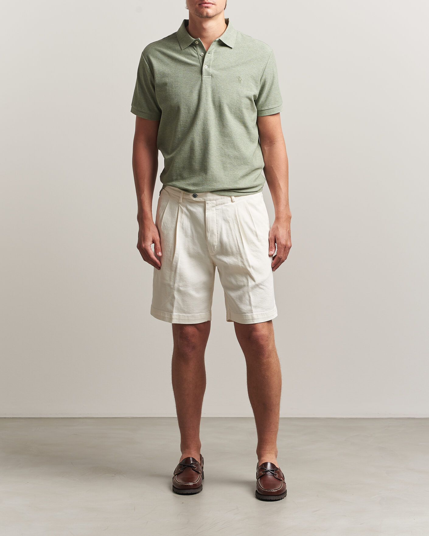 Mies | Pikeet | Polo Ralph Lauren | Honeycomb Texture Polo Greenery Heather