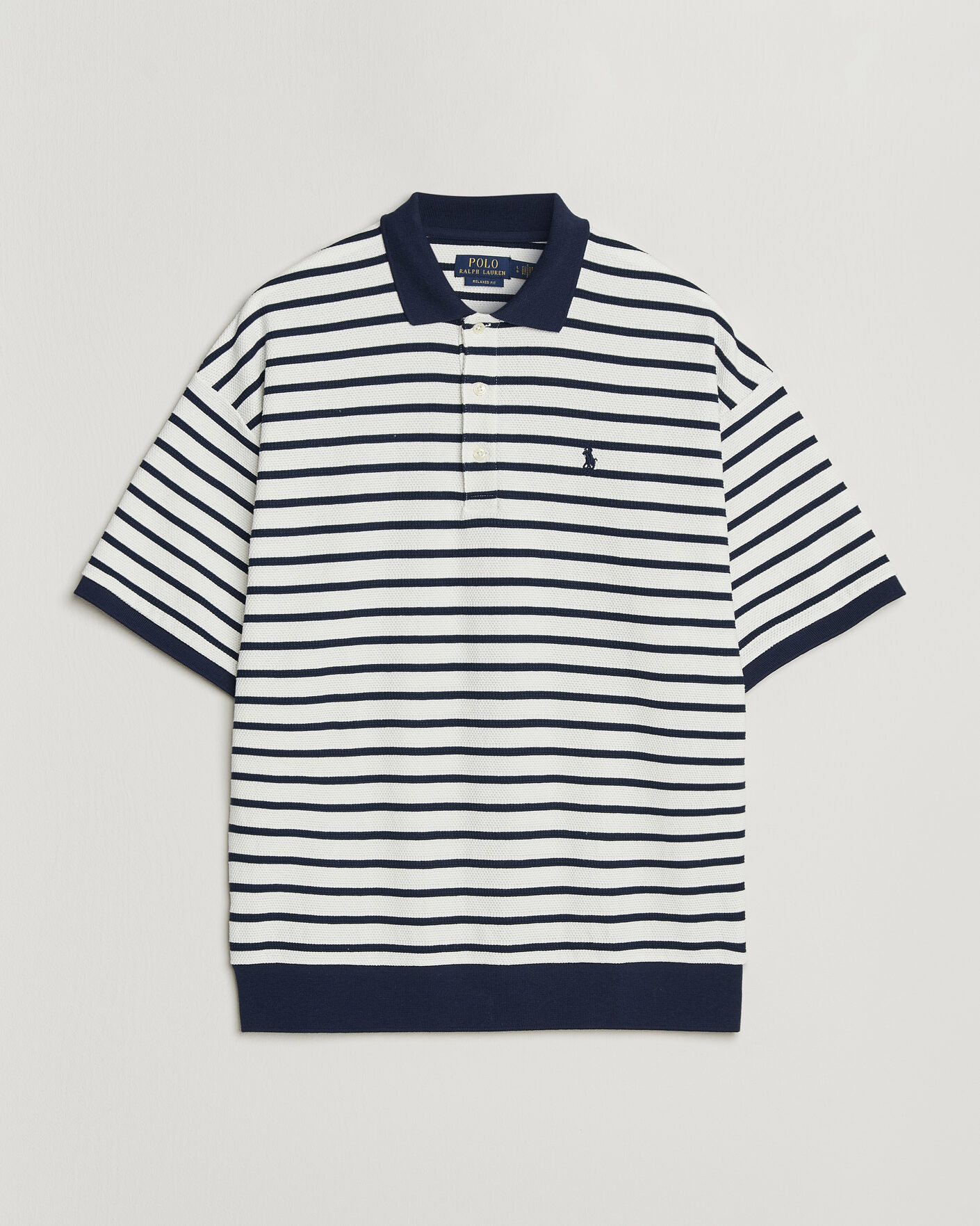 Mies | Pikeet | Polo Ralph Lauren | Jacquard Interlock Striped Polo Nevis/Newport Navy