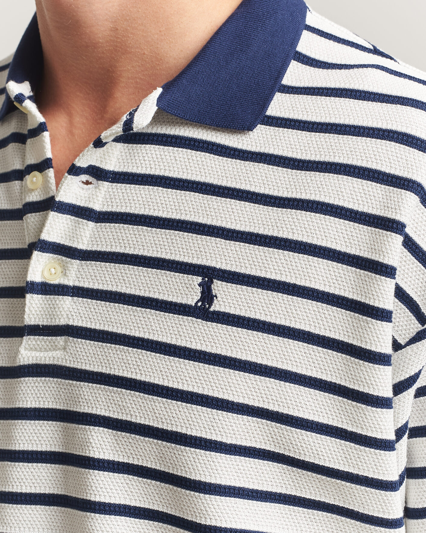 Mies | Pikeet | Polo Ralph Lauren | Jacquard Interlock Striped Polo Nevis/Newport Navy