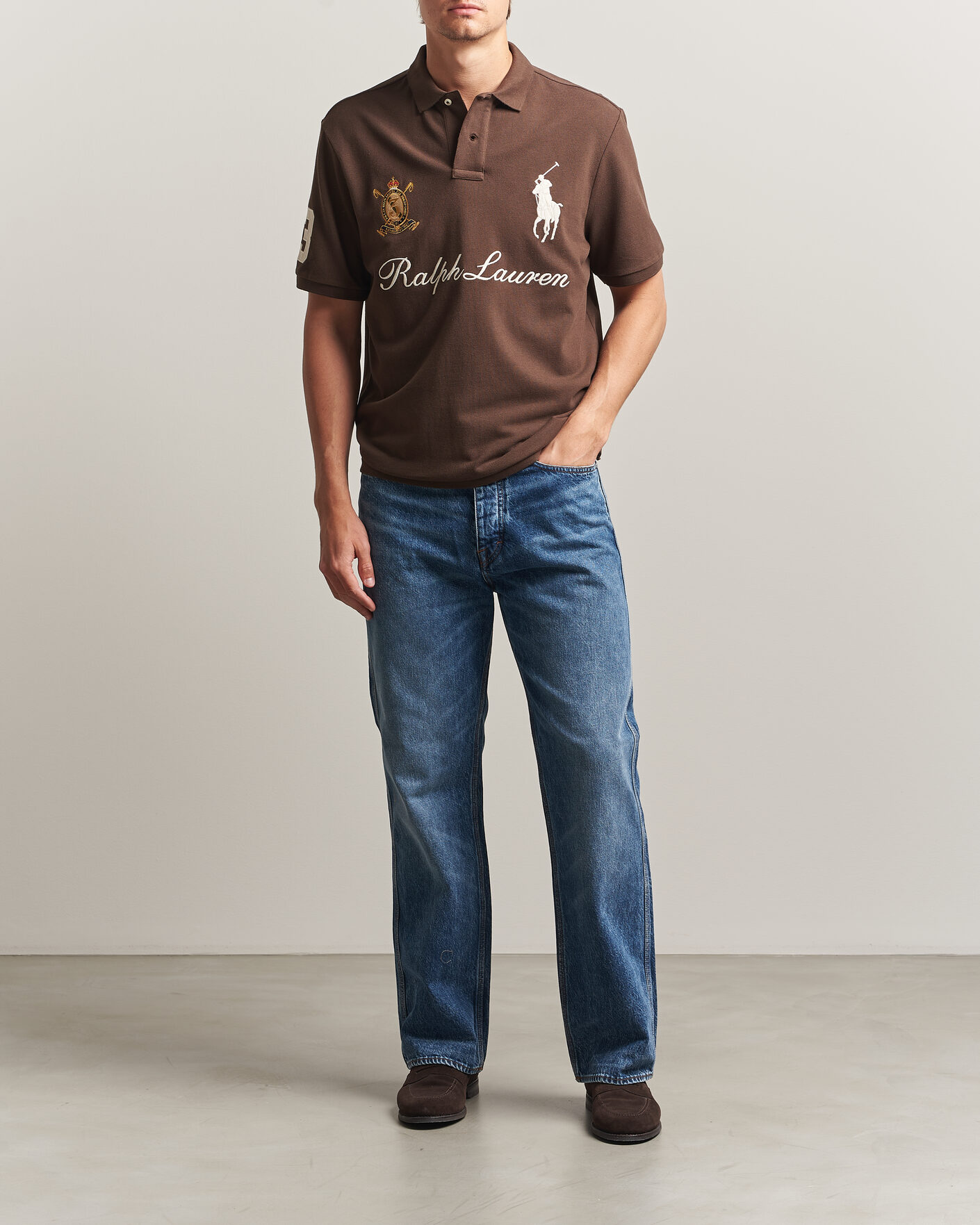 Mies | Pikeet | Polo Ralph Lauren | Classic Fit Team Polo Nutmeg Brown