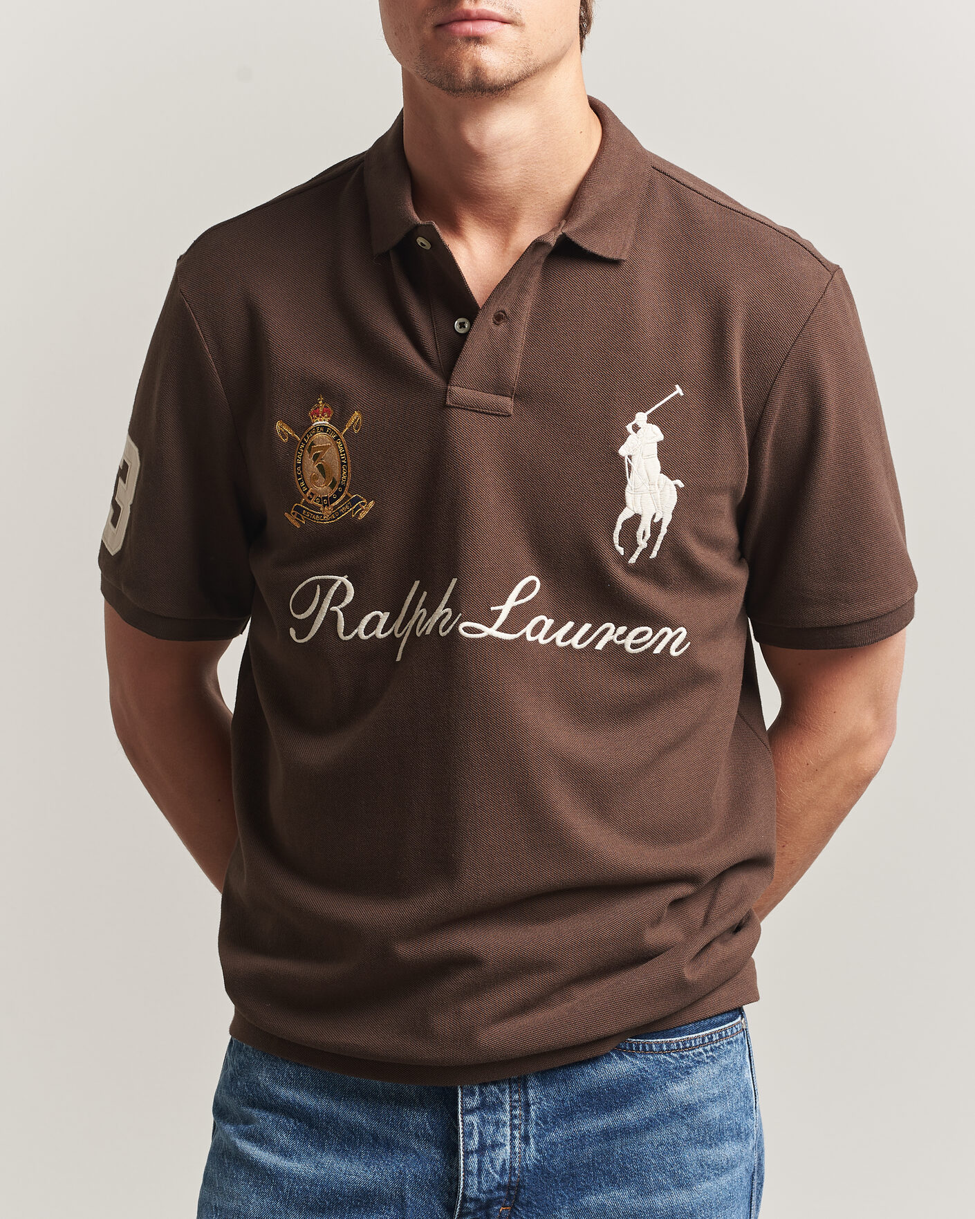 Mies | Pikeet | Polo Ralph Lauren | Classic Fit Team Polo Nutmeg Brown