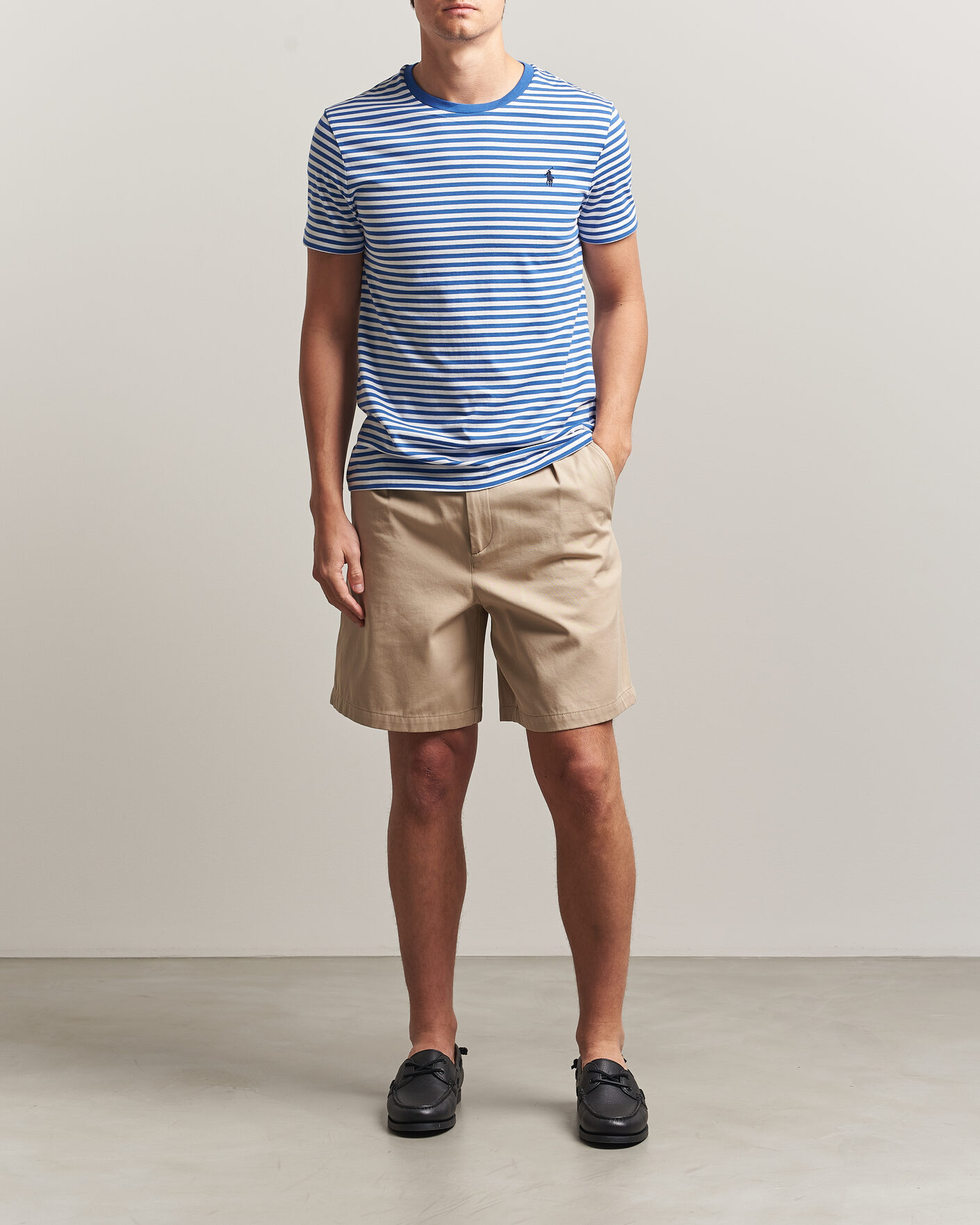 Mies | T-paidat | Polo Ralph Lauren | Crew Neck Striped T-shirt New Iris Blue/White