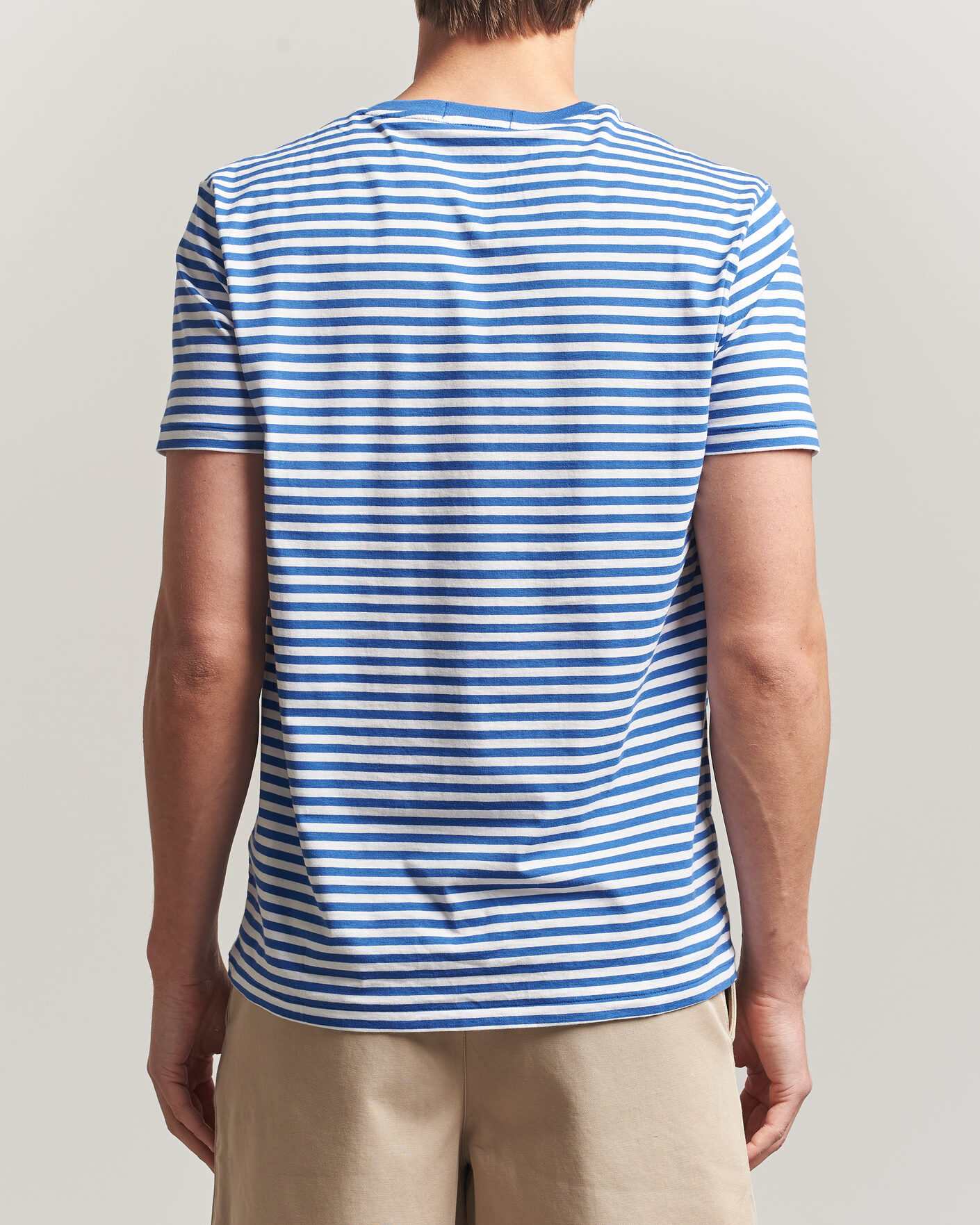 Mies | T-paidat | Polo Ralph Lauren | Crew Neck Striped T-shirt New Iris Blue/White