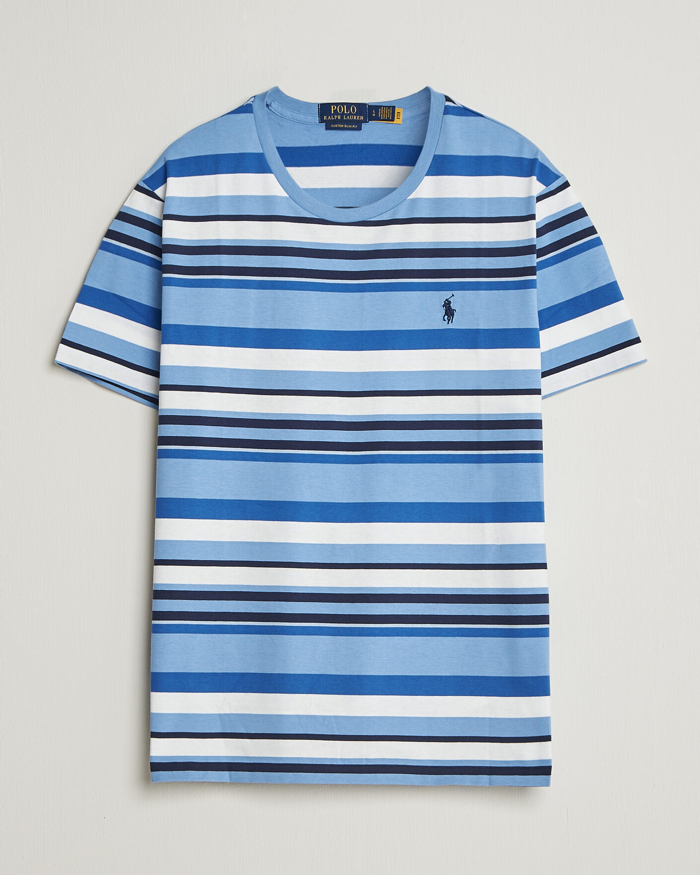 Mies | T-paidat | Polo Ralph Lauren | Crew Neck Striped T-shirt Bristol Blue Multi