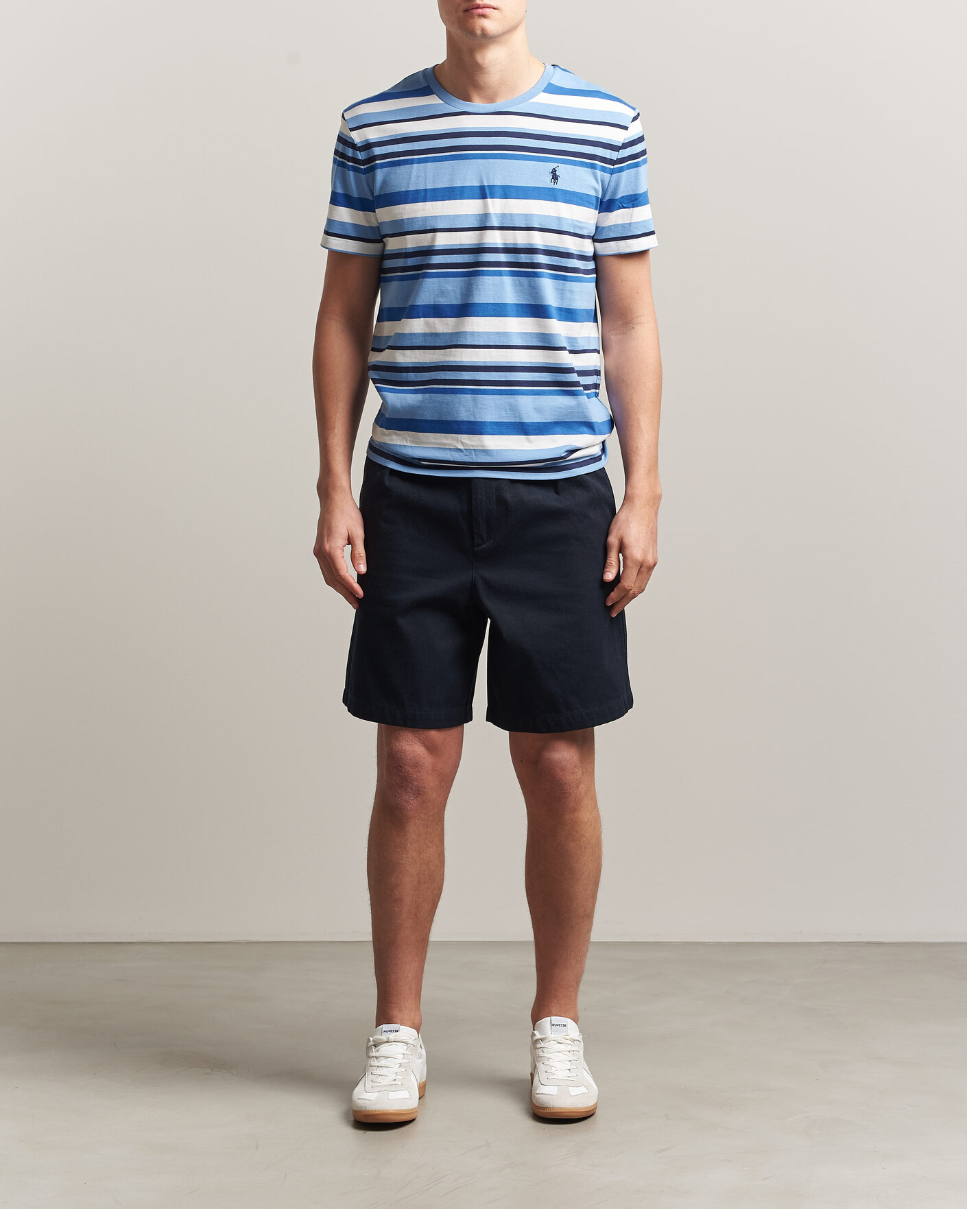 Mies | T-paidat | Polo Ralph Lauren | Crew Neck Striped T-shirt Bristol Blue Multi