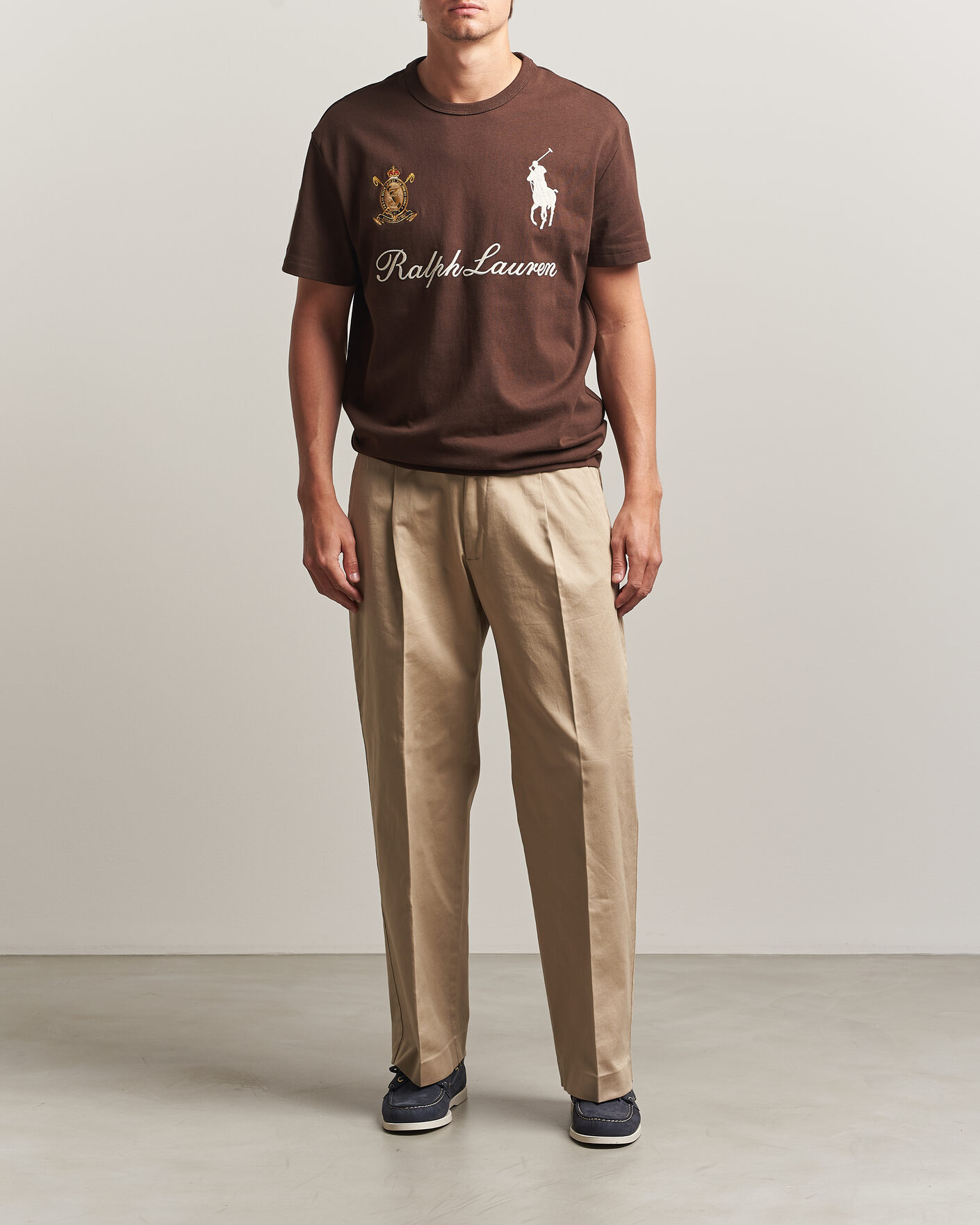 Mies | T-paidat | Polo Ralph Lauren | Classic Fit Team T-shirt Nutmeg Brown