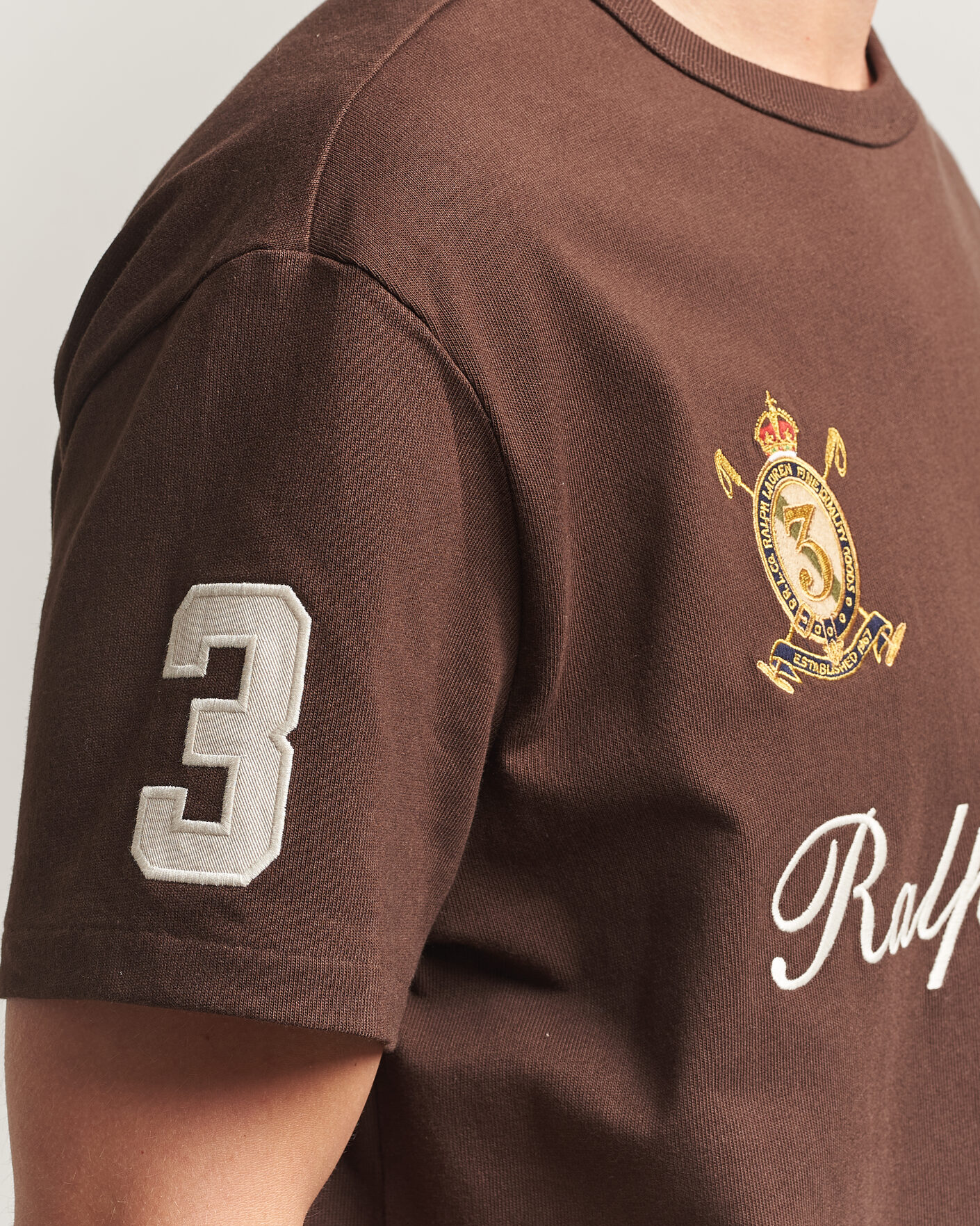 Mies | T-paidat | Polo Ralph Lauren | Classic Fit Team T-shirt Nutmeg Brown