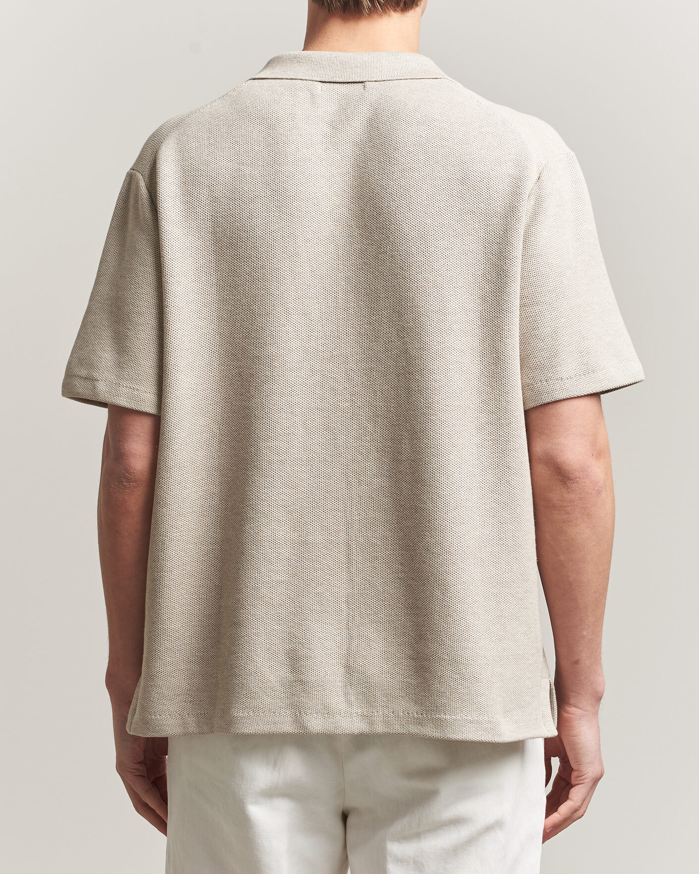 Mies | Kauluspaidat | Polo Ralph Lauren | Textured Camp Collar Cardigan Light Walnut Brown