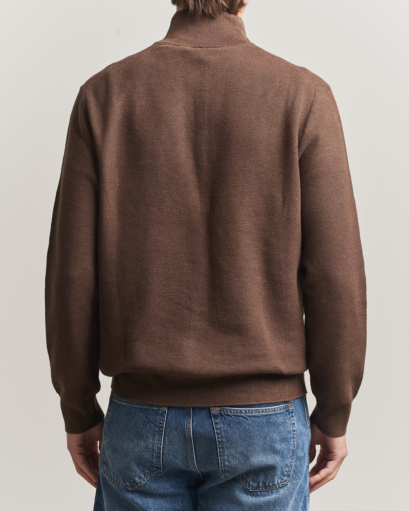 Mies | Puserot | Polo Ralph Lauren | Textued Half-Zip Nutmeg Brown Heather